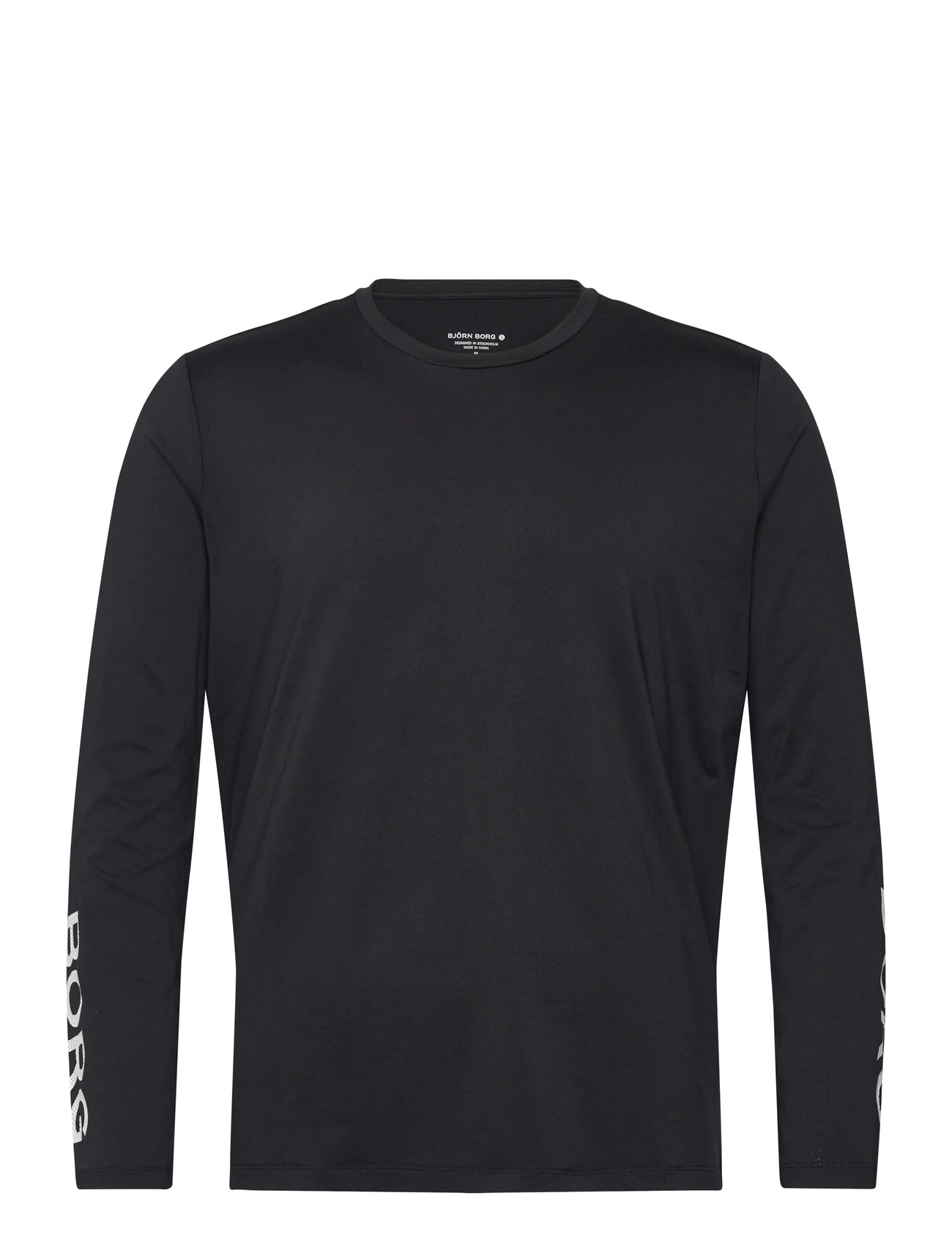 Björn Borg Borg Long Sleeve T-Shirt, L, Black, Sport Overdele > Sport Long Sleeved Overdele, Herre