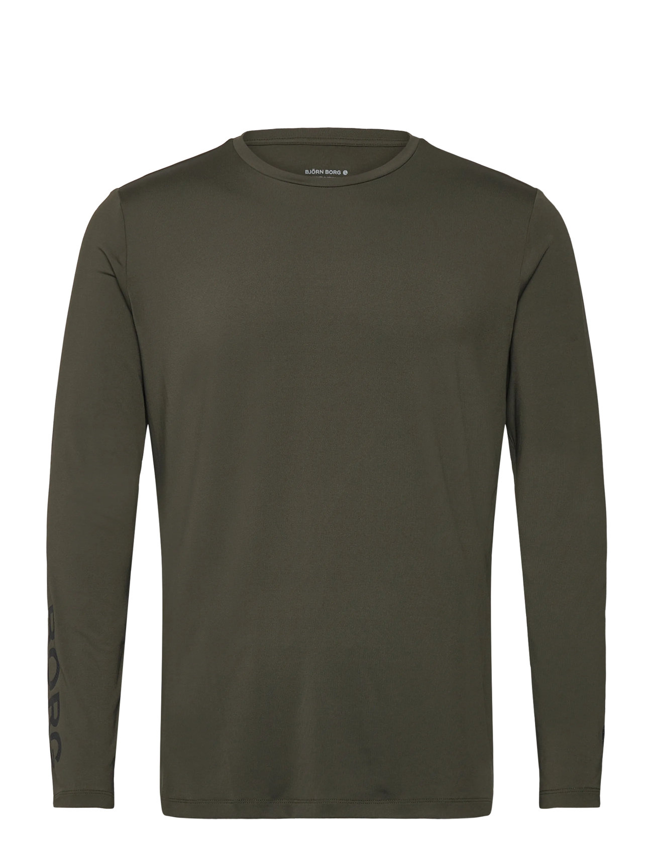Björn Borg Borg Long Sleeve T-Shirt, S, Green, Sport Overdele > Sport Long Sleeved Overdele, Herre