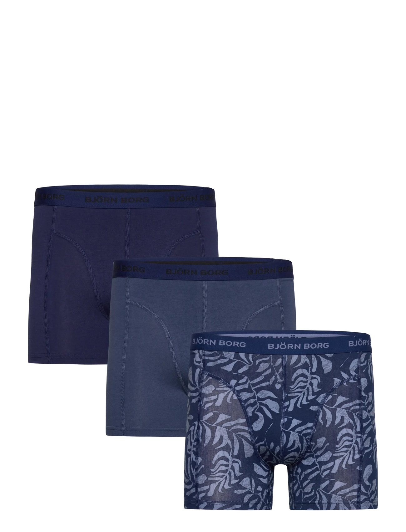 BJÖRN BORG Baumwolle Stretch Boxer 3P Navy - XL - Herren
