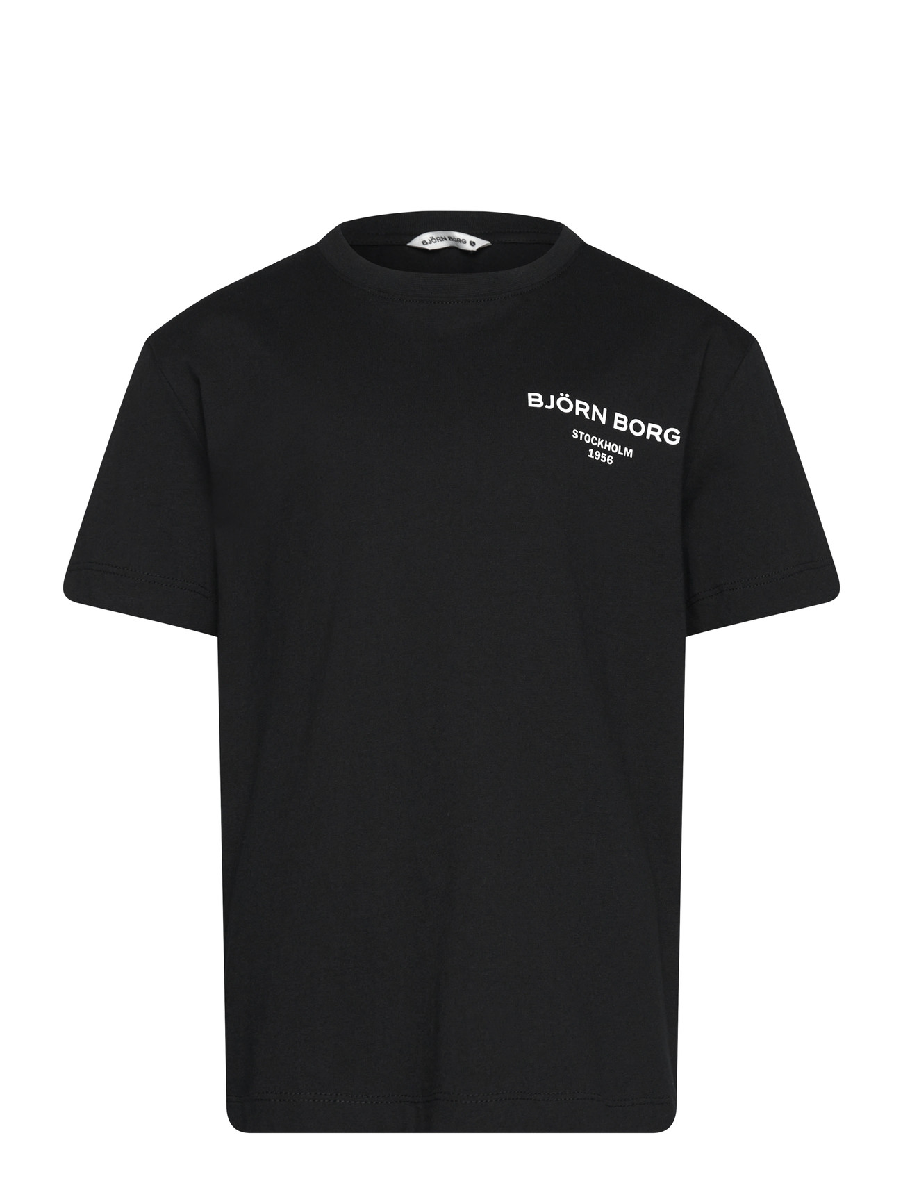 Björn Borg Borg Essential 1 T-Shirt, 170, Black, T-Shirts > Kortærmede, Børn