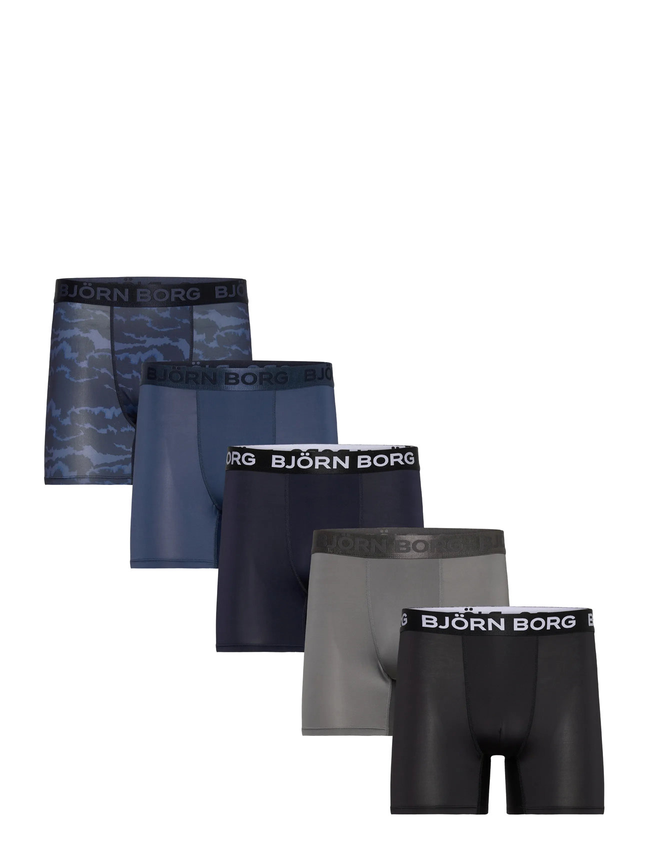 Björn Borg Sports Microfiber Boxer 5P, XXL, Multi/patterned, Sport Underwear > Sport Boxers, Herre
