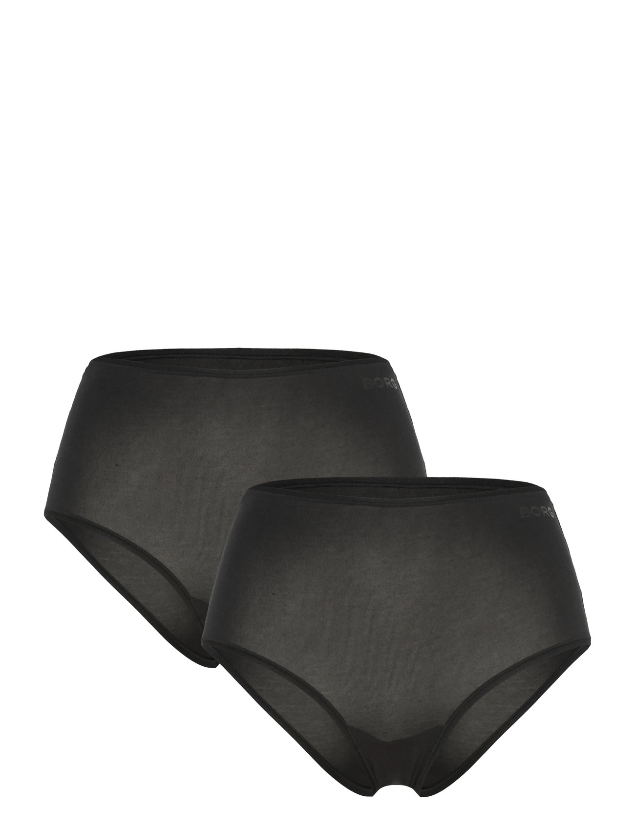 Björn Borg Soft Touch Highwaist Brief 2P, S, Black, Sport Underwear > Sport Panties, Dame