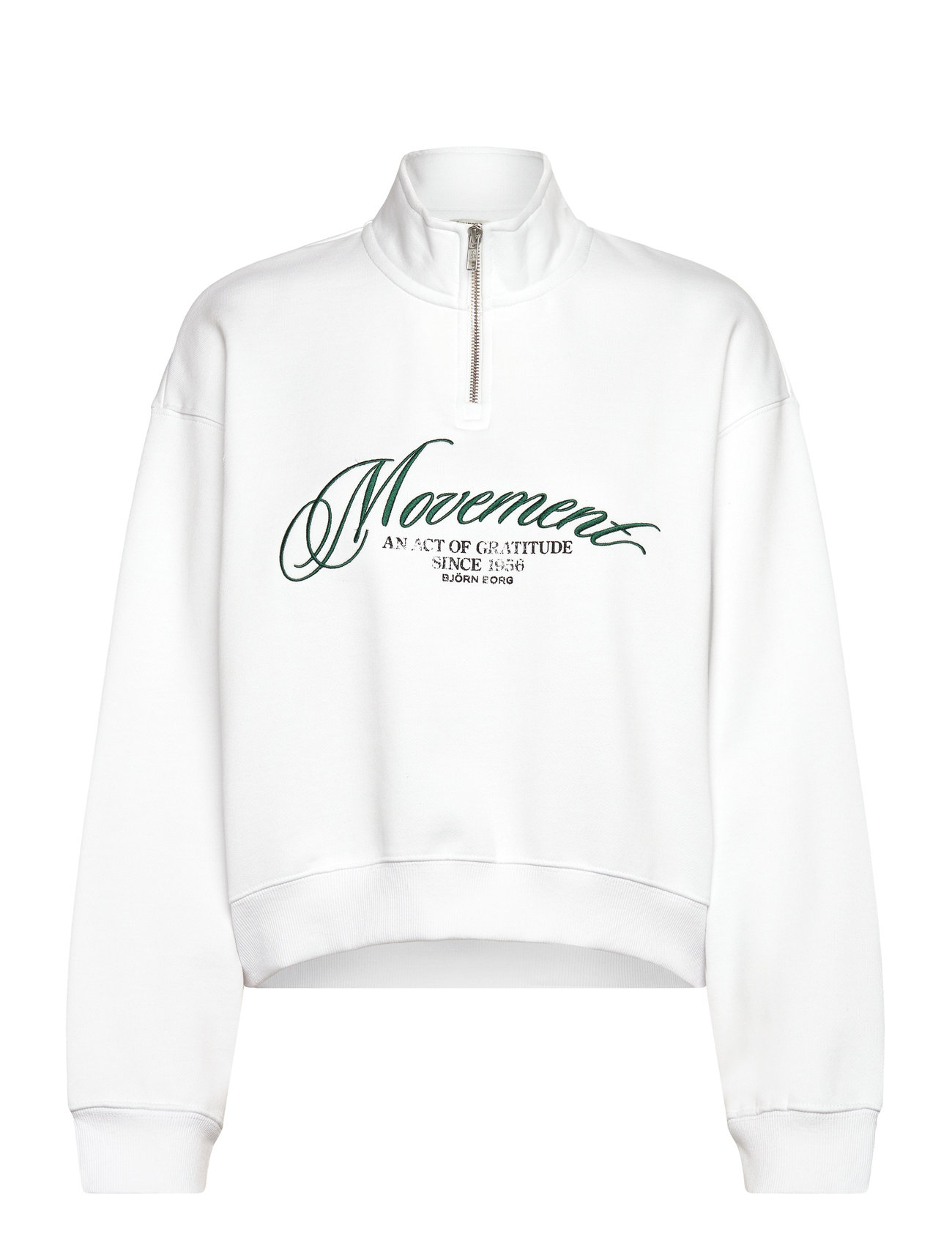 BJÖRN BORG Alice Stenlöf Halfzip Sweatshirt Weiß - L - Damen