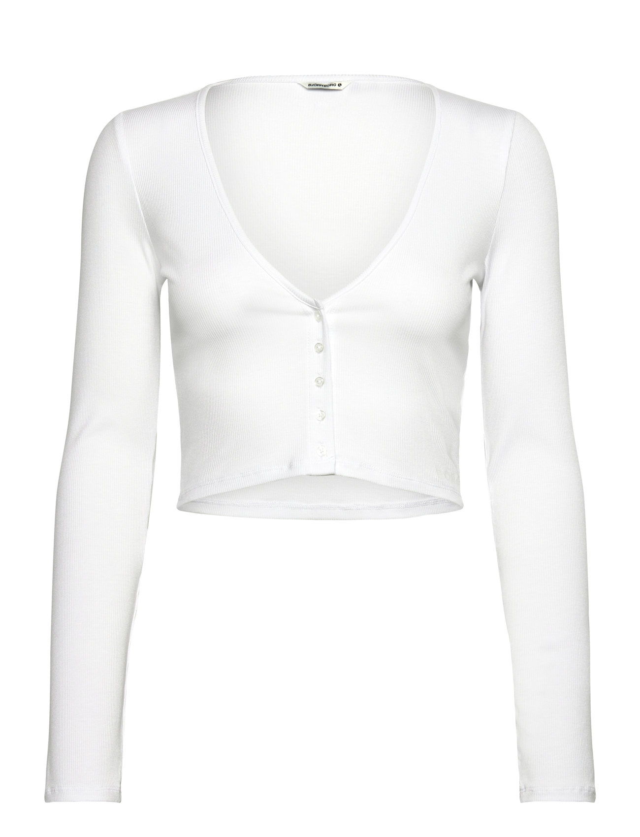 BJÖRN BORG Alice Stenlöf Cropped Rib Cardigan Weiß - L - Damen