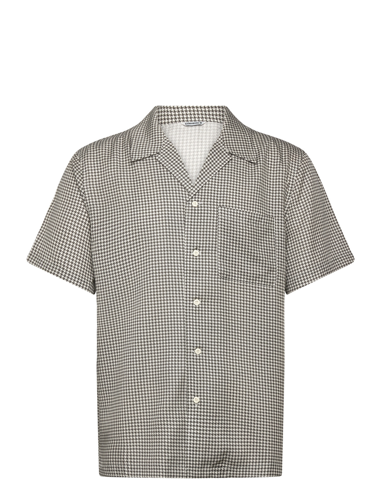 Björn Borg Borg Lyocell Resort Shirt, XXL, Grey, Skjorter > Kortærmede Shirts, Herre
