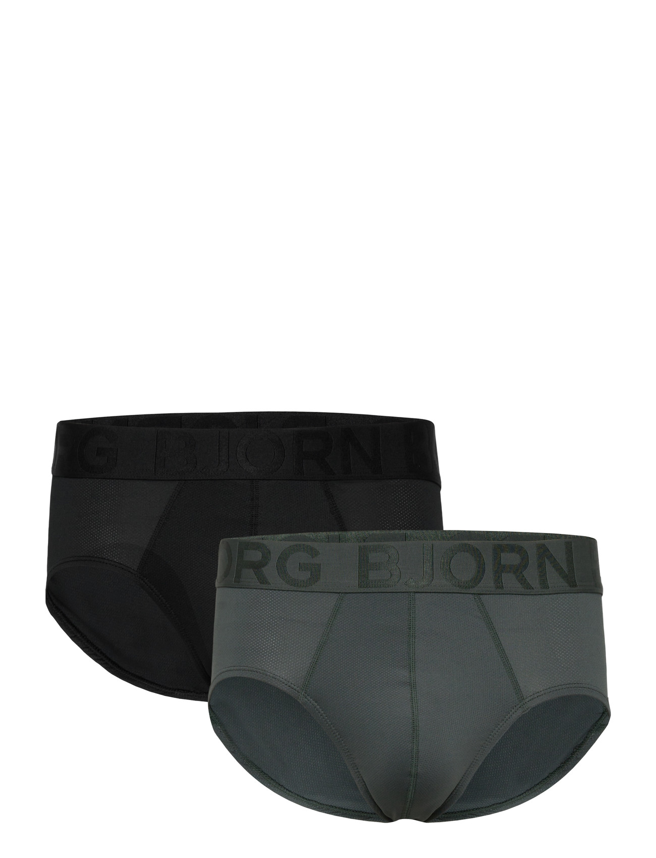 Björn Borg Sports Mesh Brief 2P, XXL, Khaki green, Sport Underwear > Sport Briefs, Herre
