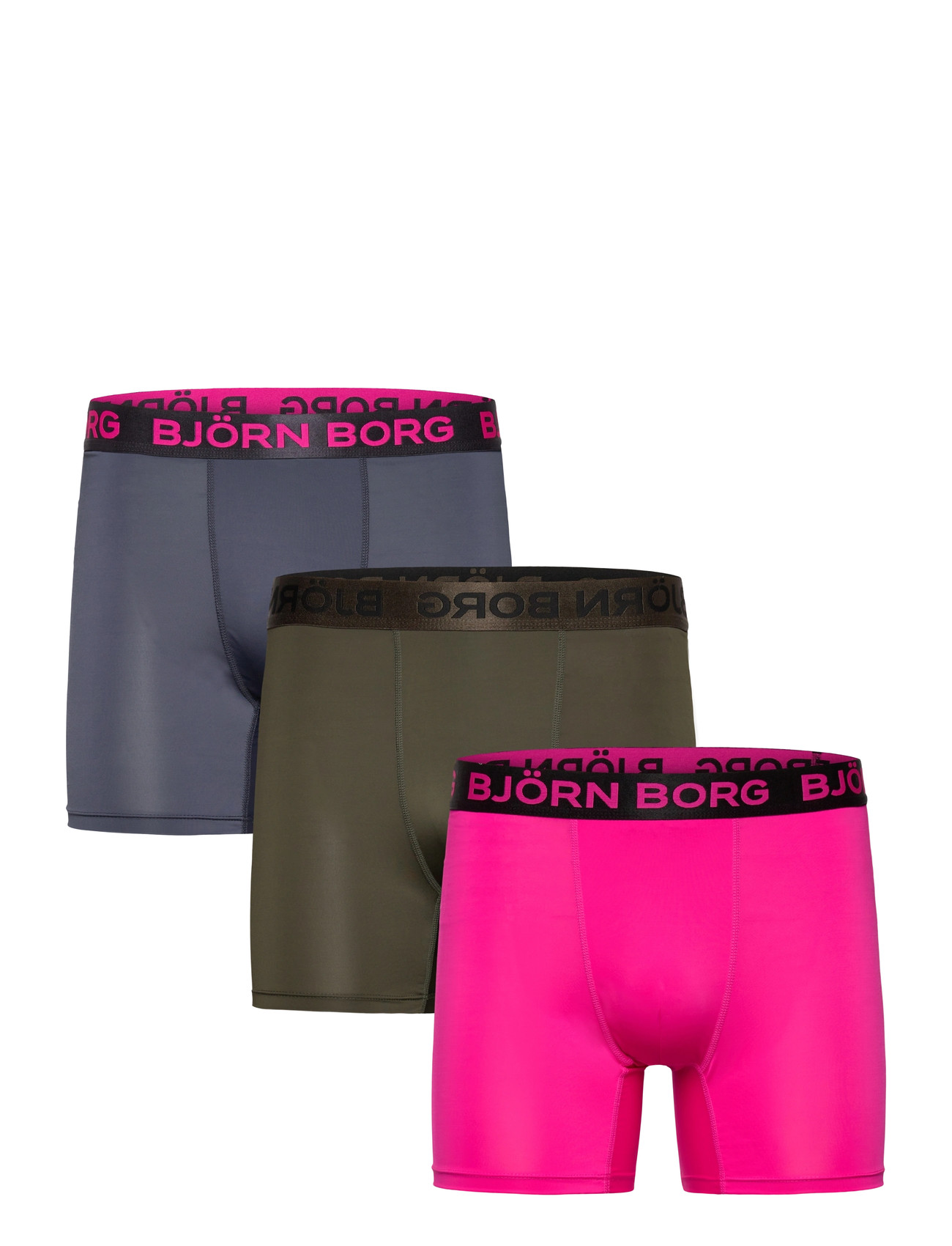 BJÖRN BORG Sport Microfiber Boxer 3P Pink - XXL - Herren