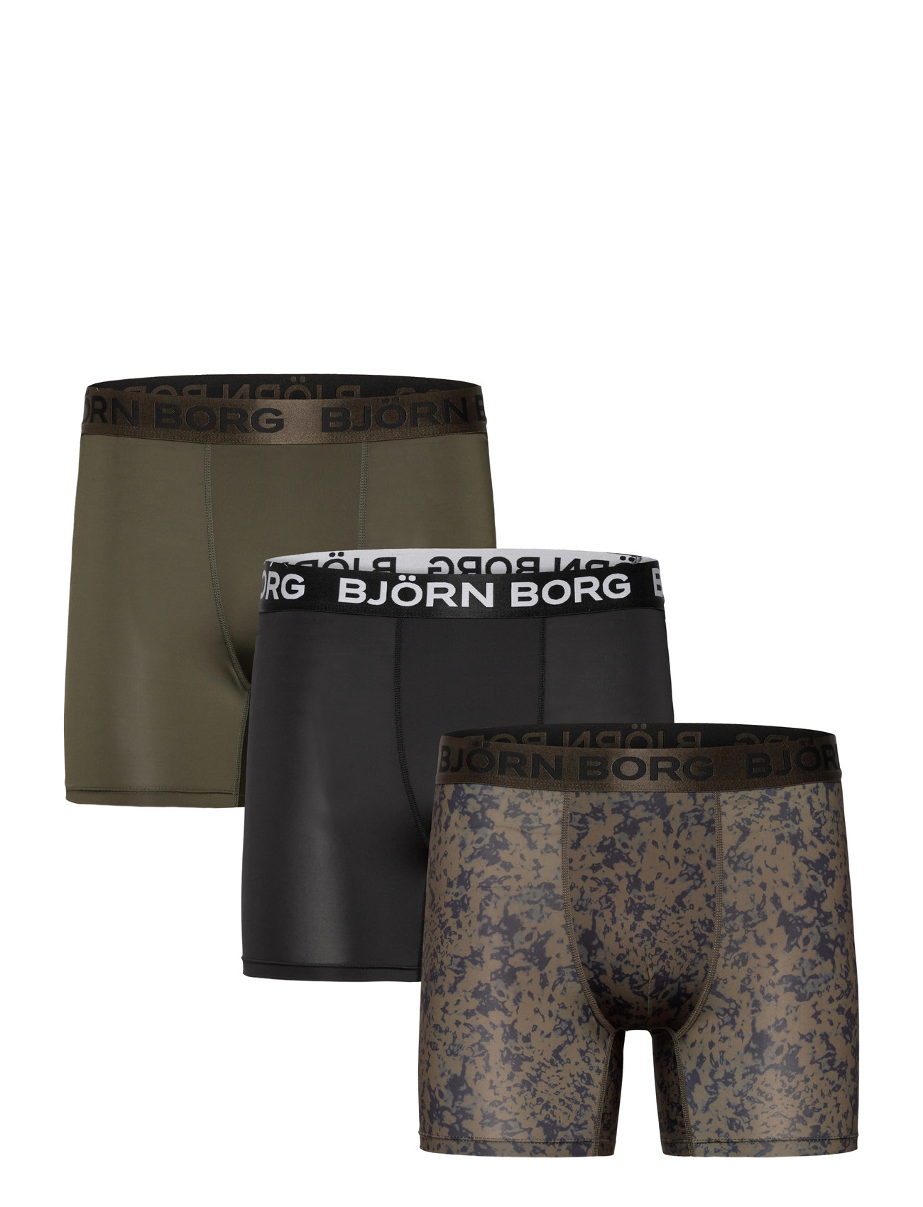 Björn Borg Sports Microfiber Boxer 3P, XXL, Black, Undertøj > Boksere, Herre