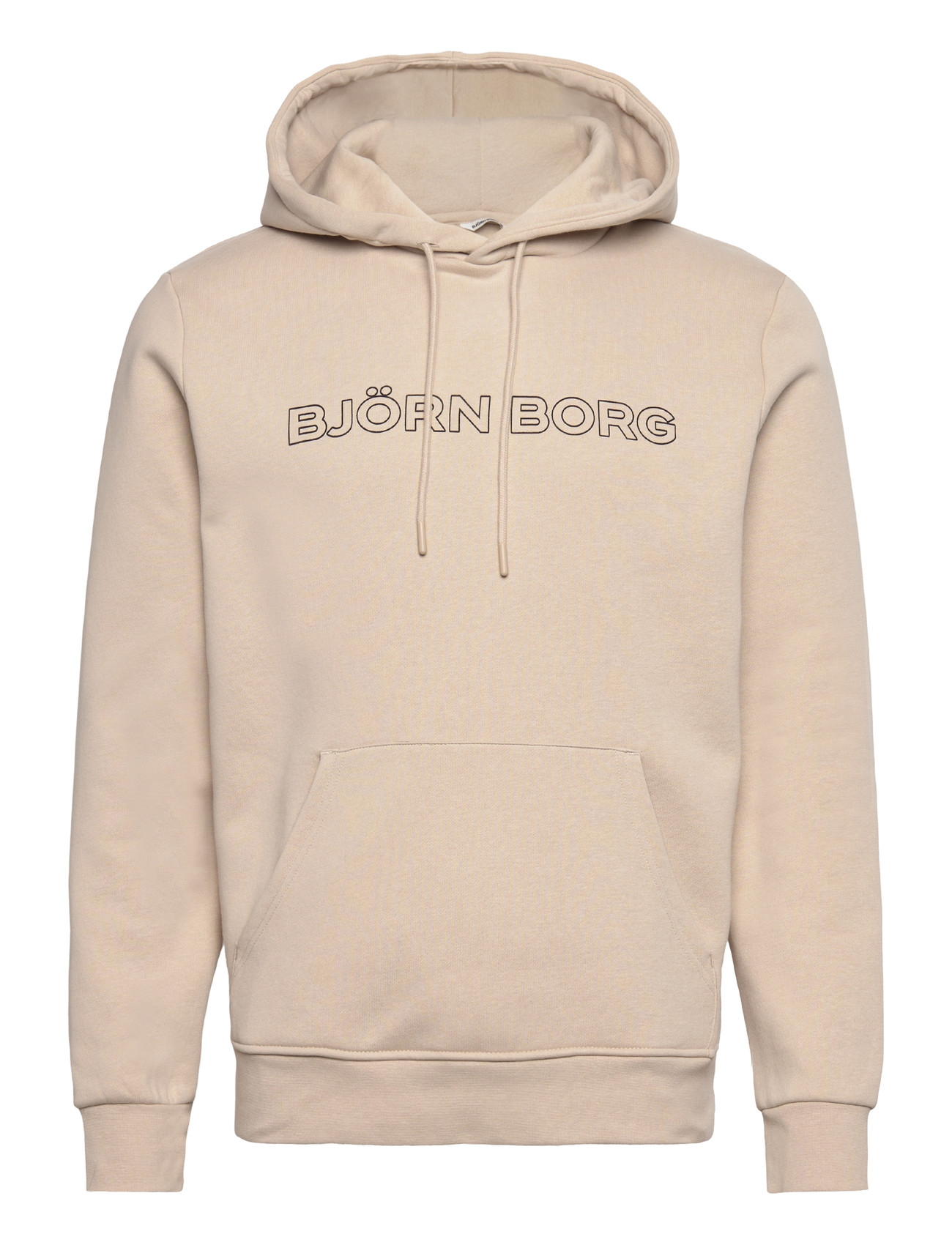 Björn Borg Borg Essential 3 Hoodie, S, Beige, Sport Sweatshirts & Hoodies > Sport Hoodies, Herre