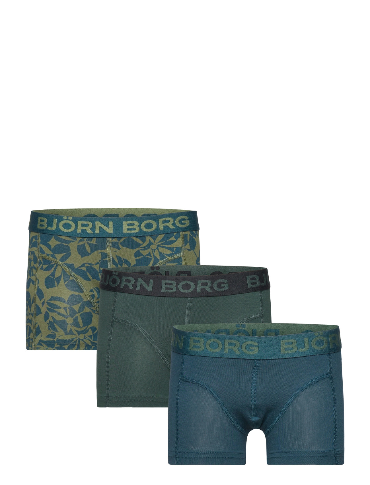 Björn Borg Cotton Stretch Boxer 3P, 158-164, Multi/patterned, Undertøj > Underbukser, Børn
