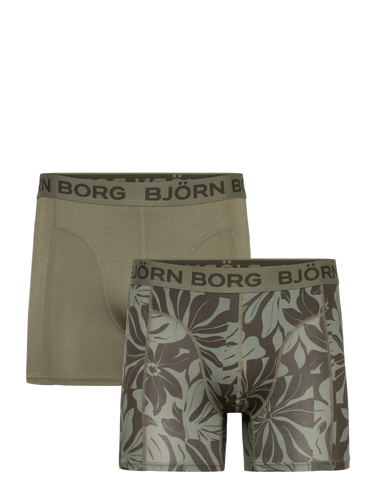 Björn Borg Bamboo Cotton Blend Boxer 2P, XXL, Khaki green, Undertøj > Boksere, Herre