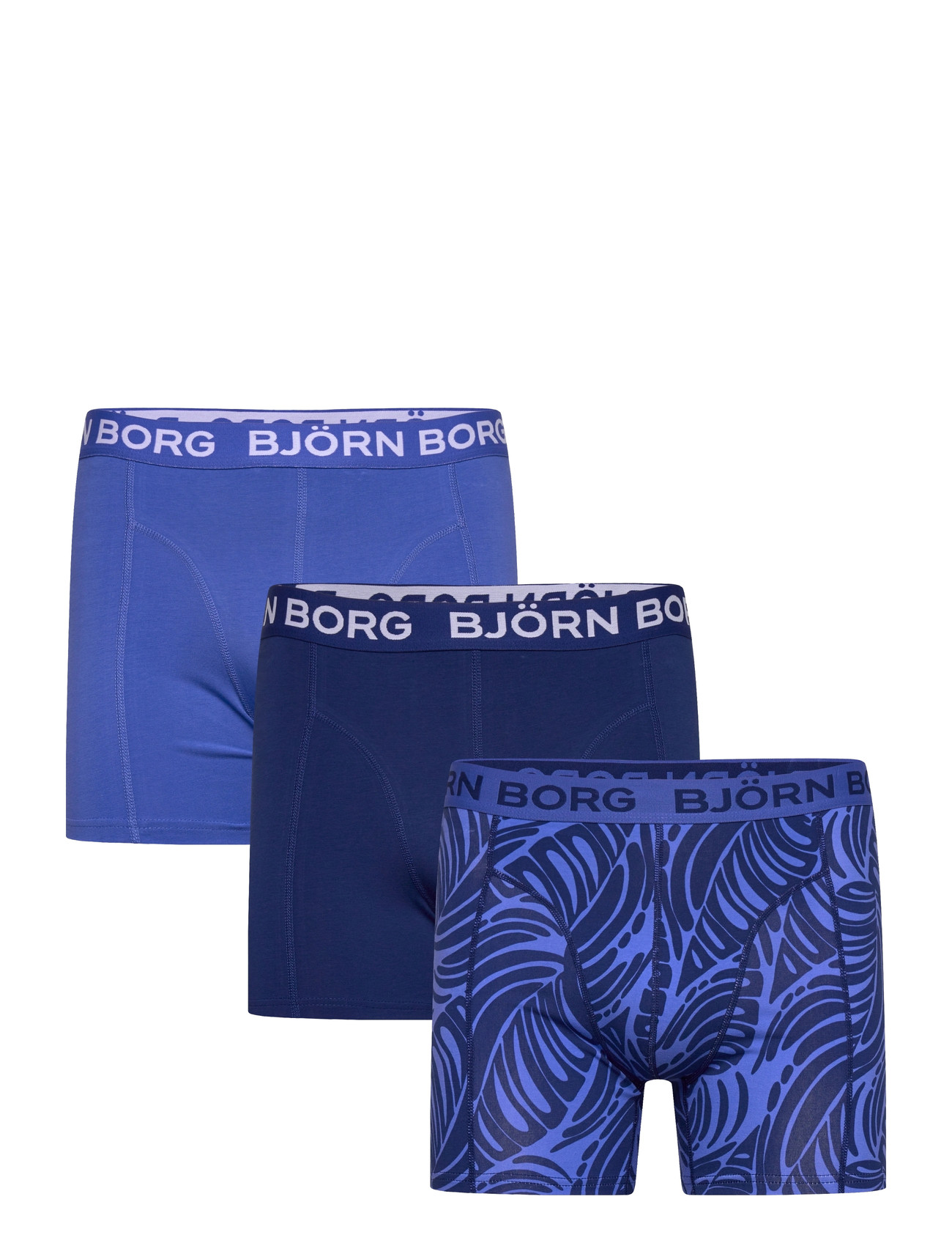 Björn Borg Cotton Stretch Boxer 3P, XXL, Blue, Undertøj > Boksere, Herre