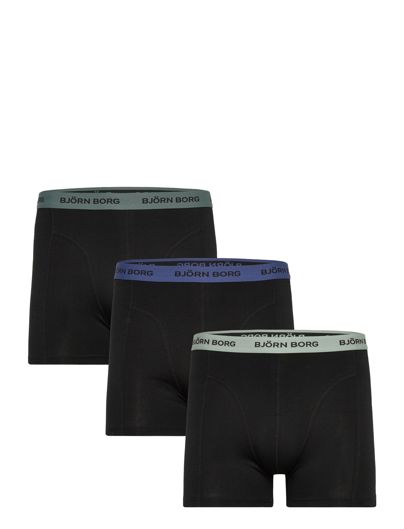 Björn Borg Cotton Stretch Boxer 3P, L, Black, Undertøj > Boksere, Herre