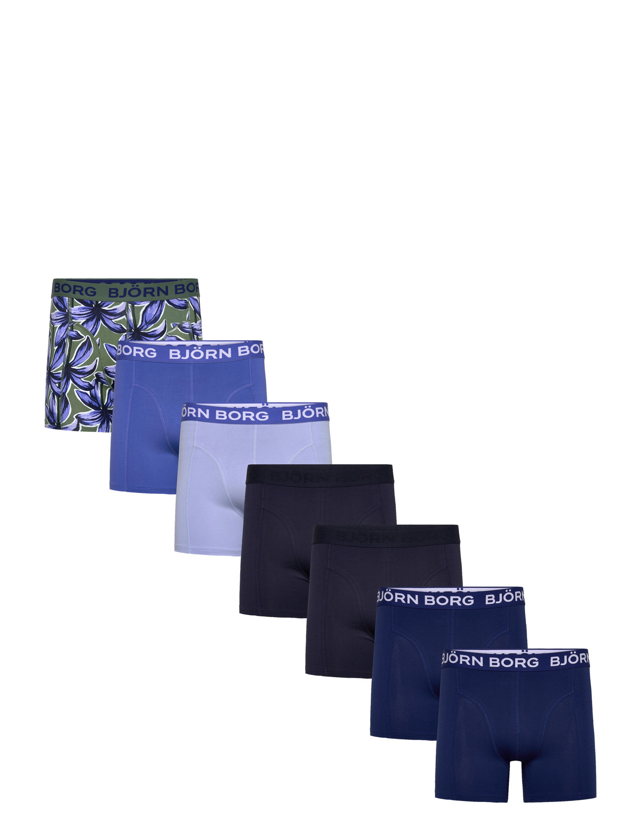 Björn Borg Cotton Stretch Boxer 7P, XXL, Blue, Undertøj > Boksere, Herre