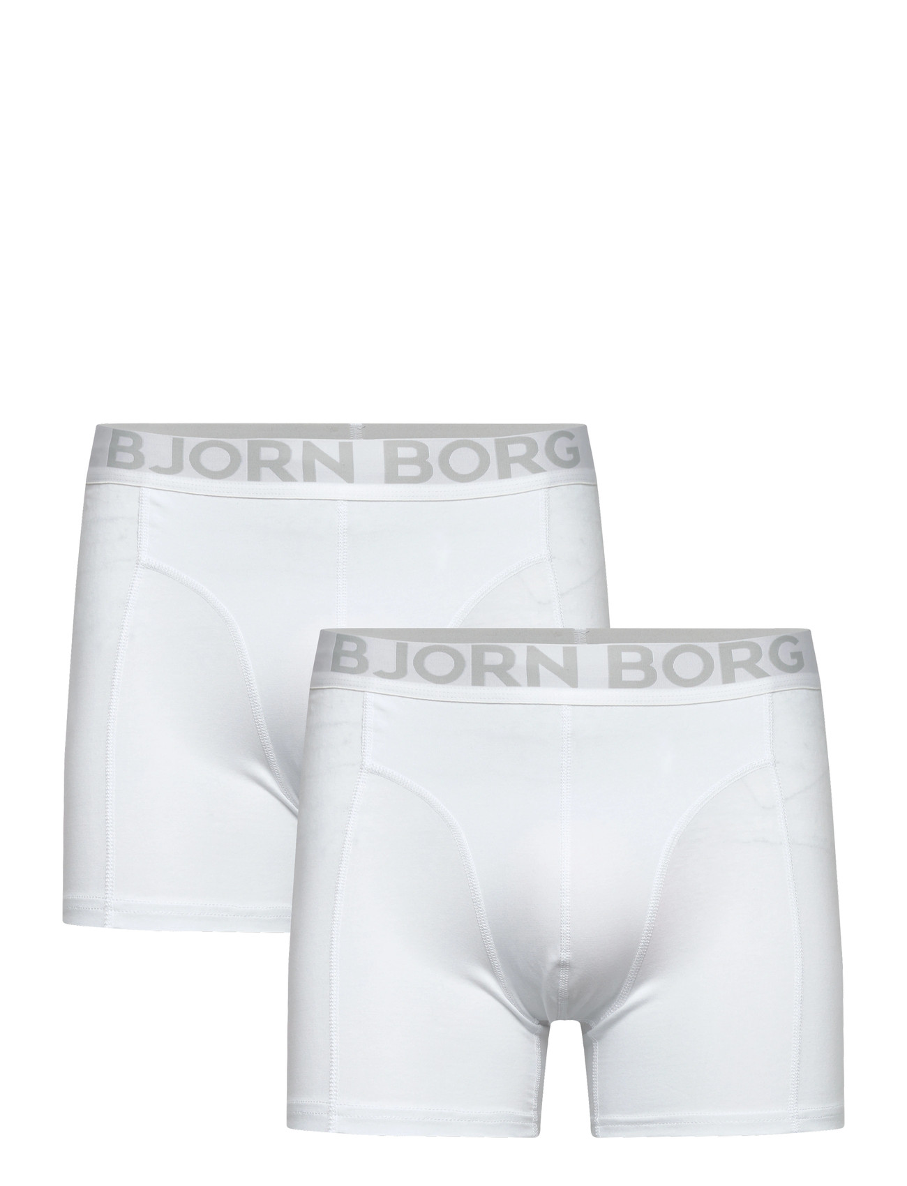 Björn Borg Organic Cotton Stretch Boxer 2P, L, White, Undertøj > Boksere, Herre