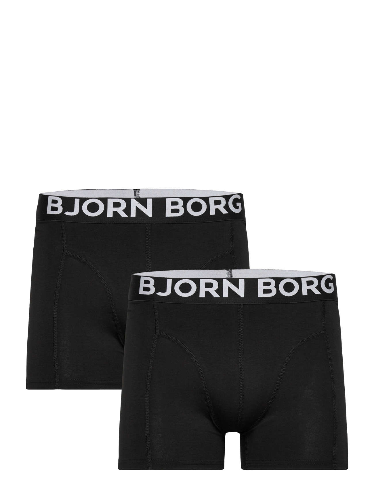 Björn Borg Organic Cotton Stretch Boxer 2P, S, Black, Undertøj > Boksere, Herre