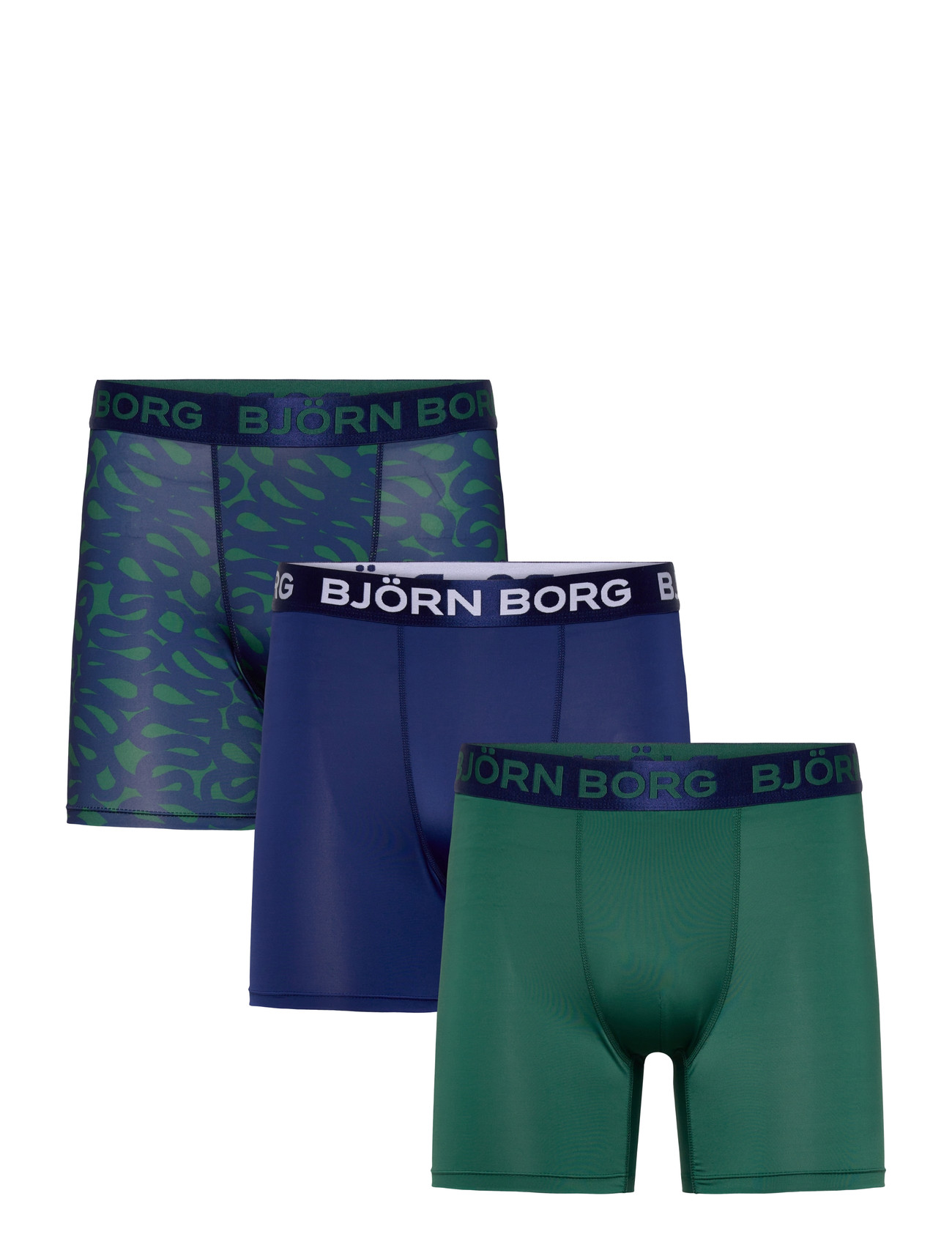 Björn Borg Sports Microfiber Boxer 3P, L, Navy, Sport Underwear > Sport Boxers, Herre
