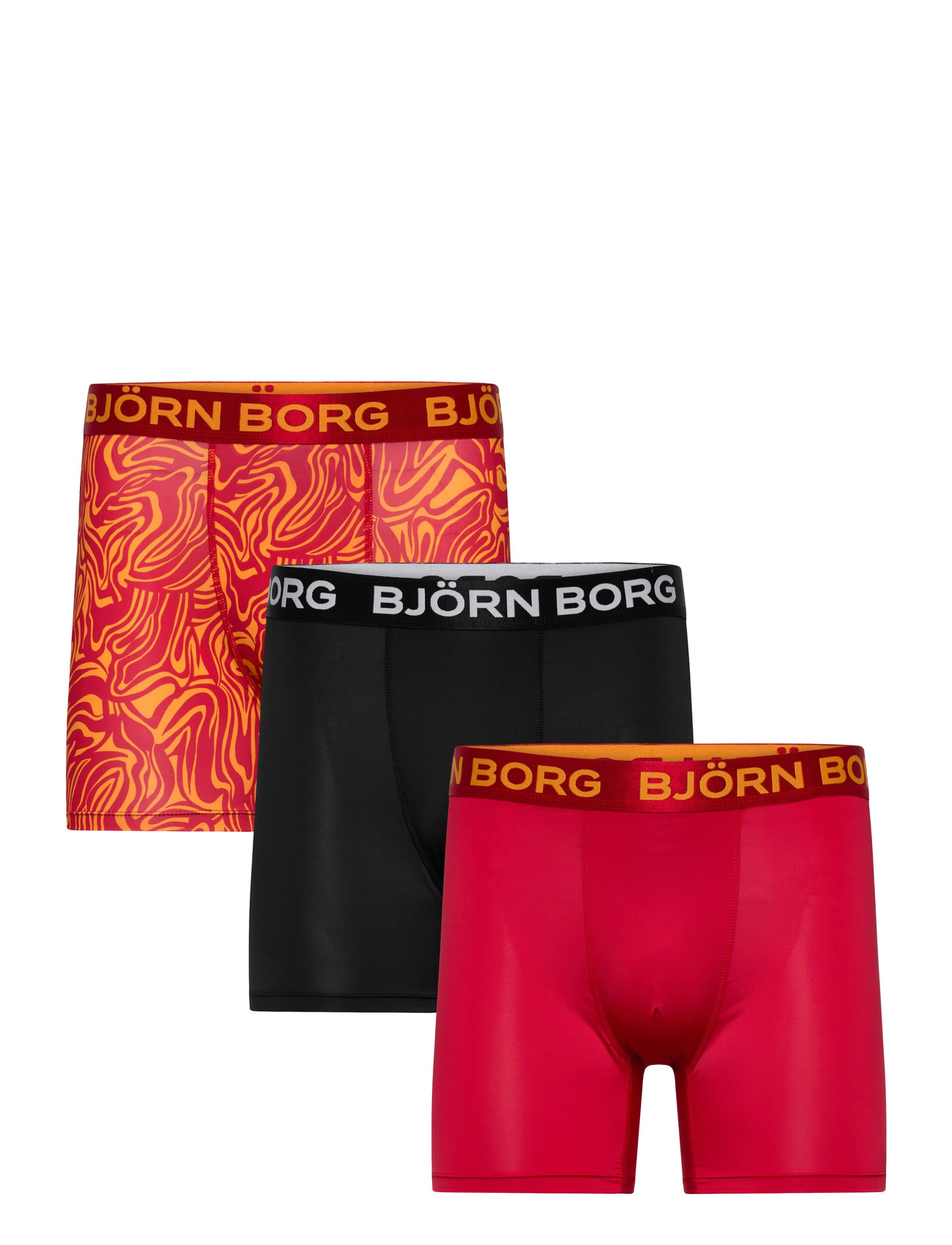 Björn Borg Sports Microfiber Boxer 3P, XXL, Red, Sport Underwear > Sport Boxers, Herre