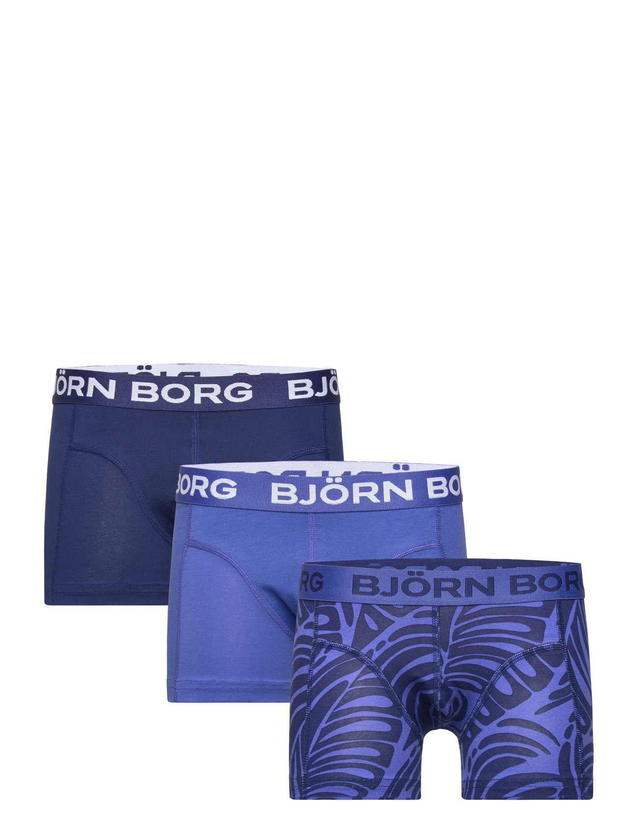 Björn Borg Cotton Stretch Boxer 3P, 170, Blue, Undertøj > Undertøjssæt, Børn