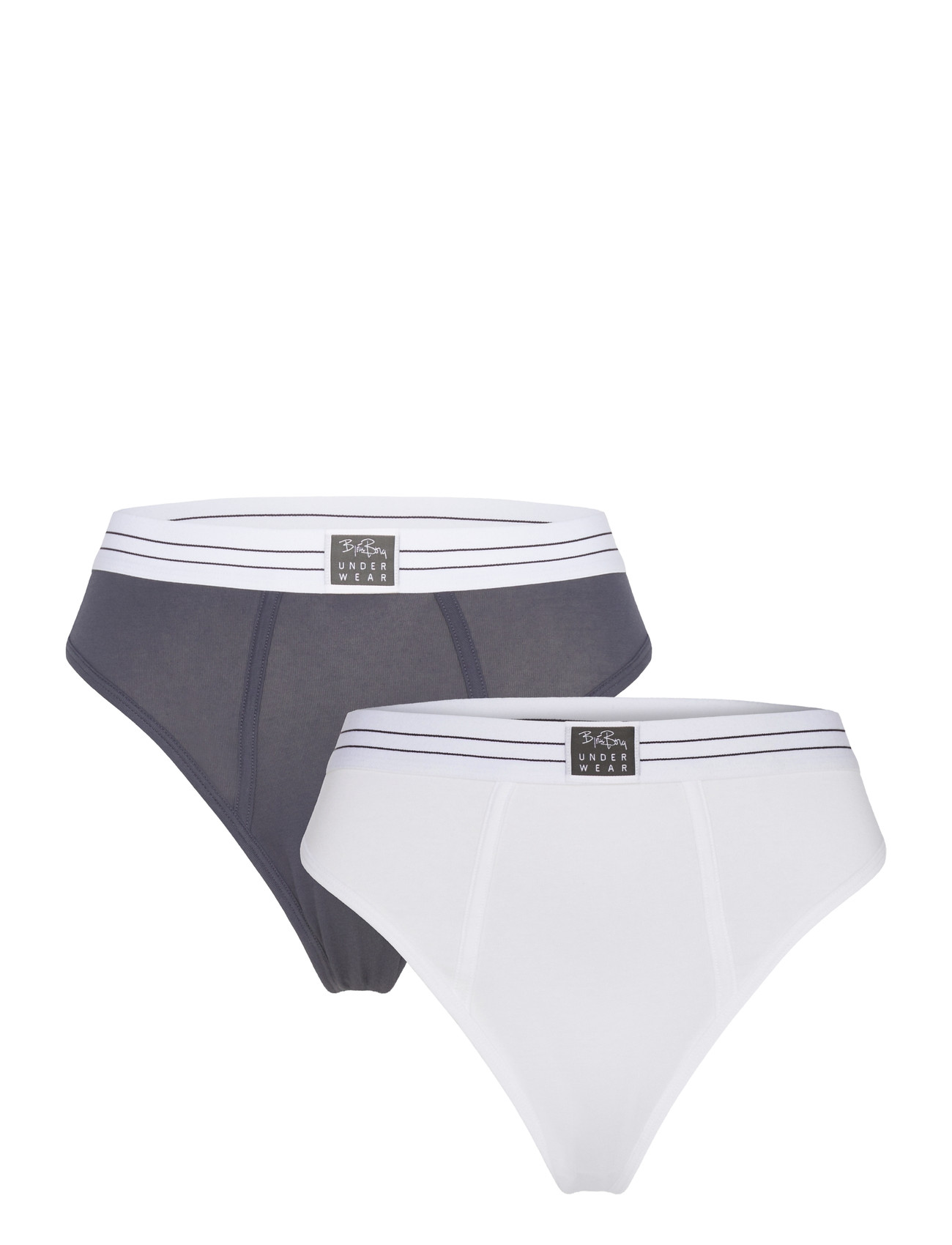 Björn Borg Original Highwaist Brief 2P, L, White, Trusser > Trusser, Dame