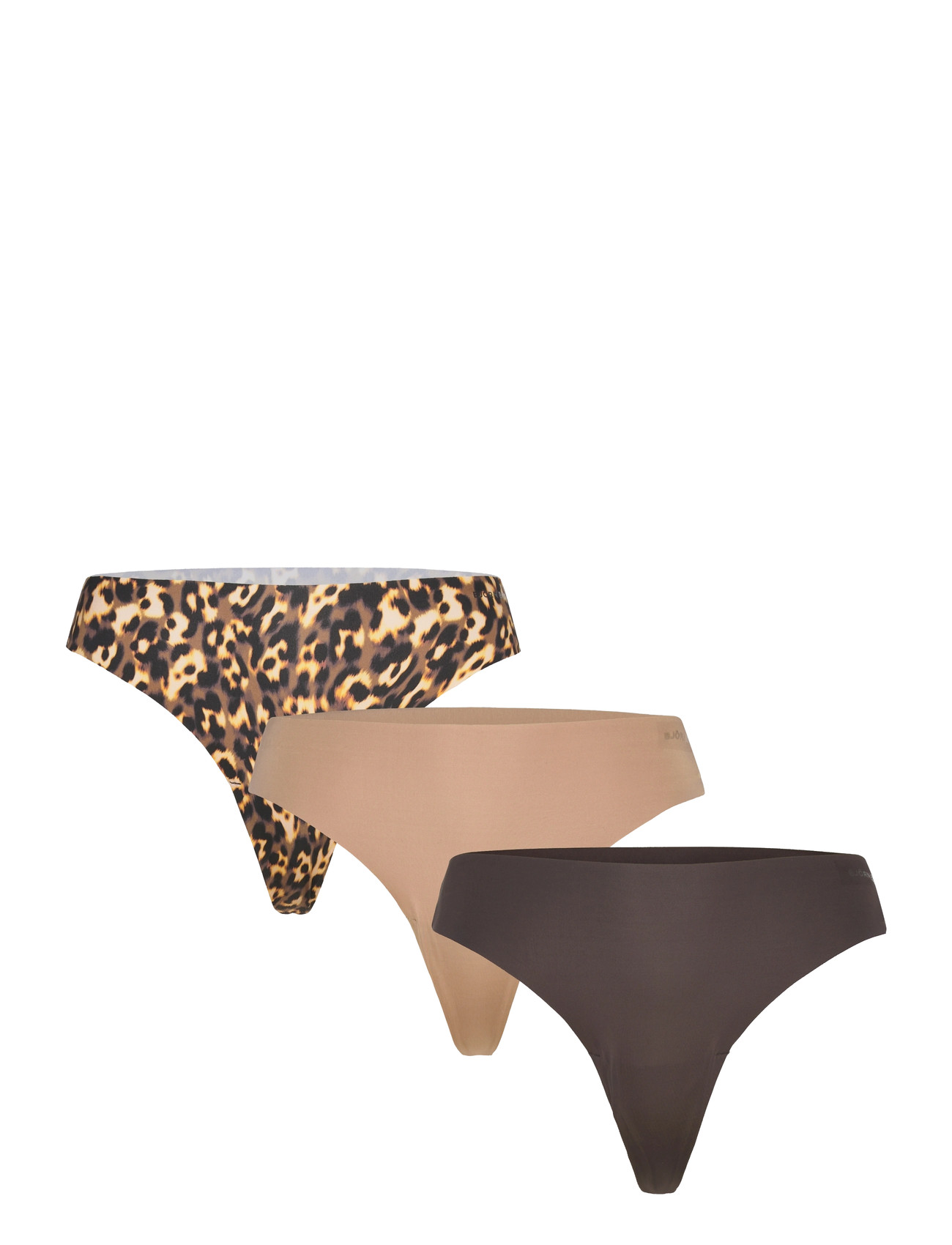 Björn Borg Invisible Thong 3P, L, Brown, Trusser > G-Streng, Dame
