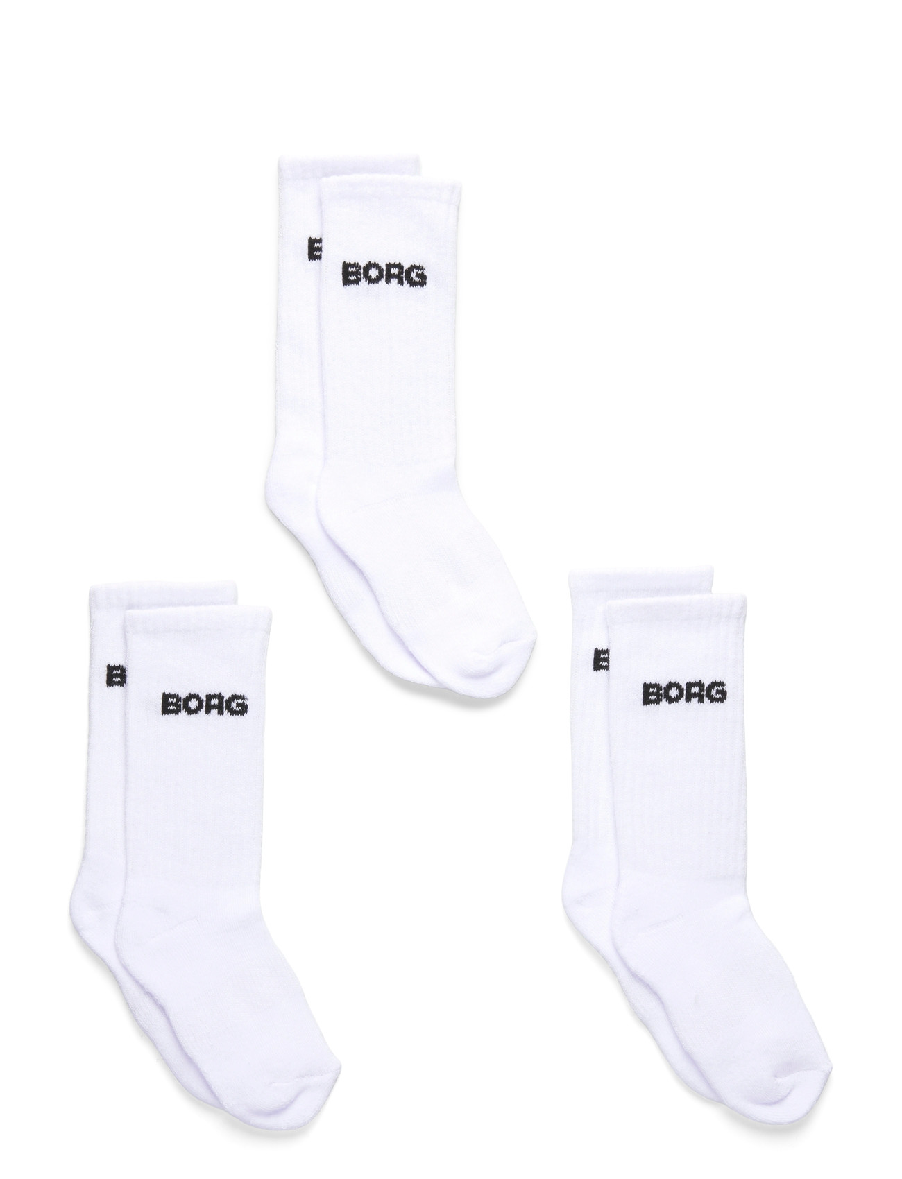 BJÖRN BORG Essential Crew Socke 3P Weiß - 26-30 - Kinder