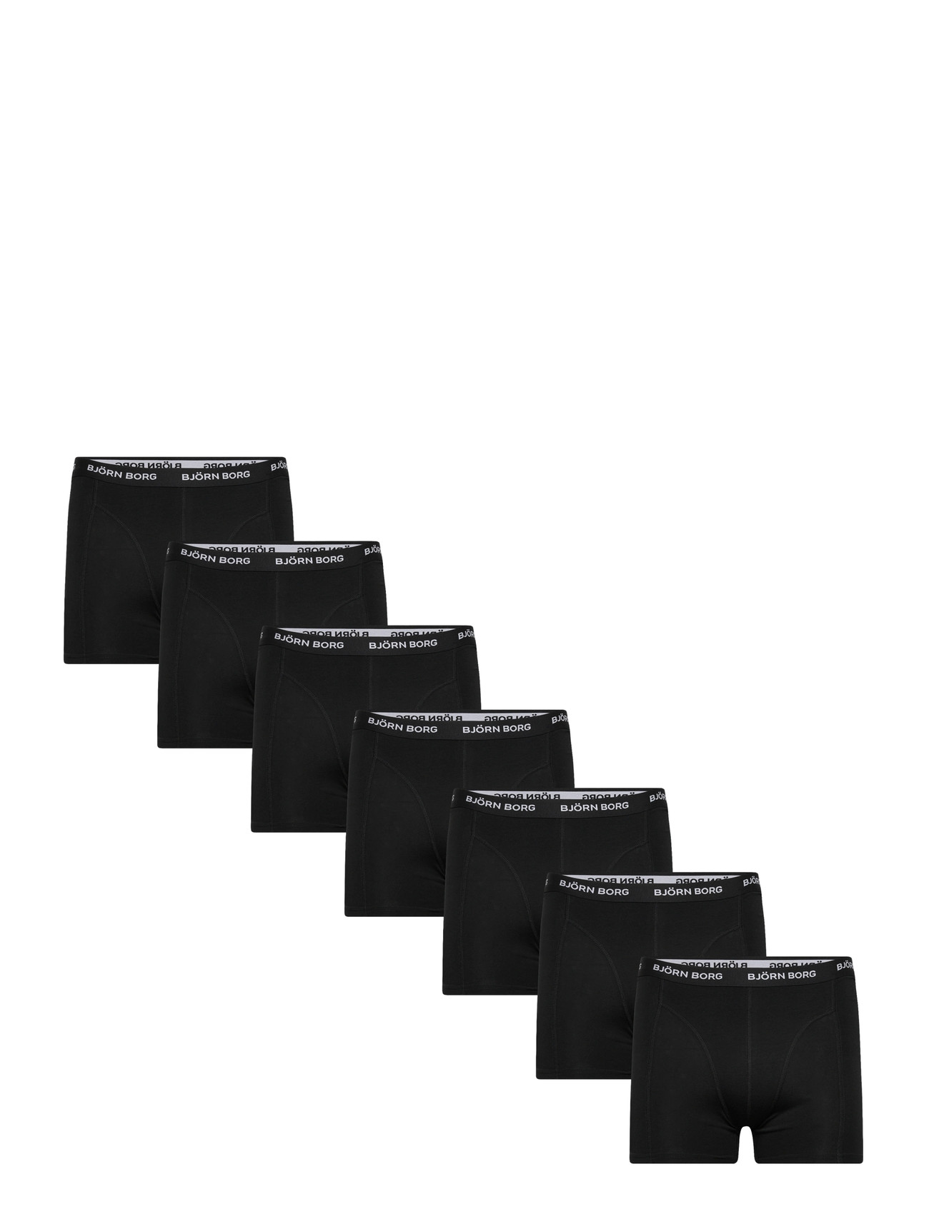 Björn Borg Cotton Stretch Boxer 7P, XL, Black, Undertøj > Boksere, Herre