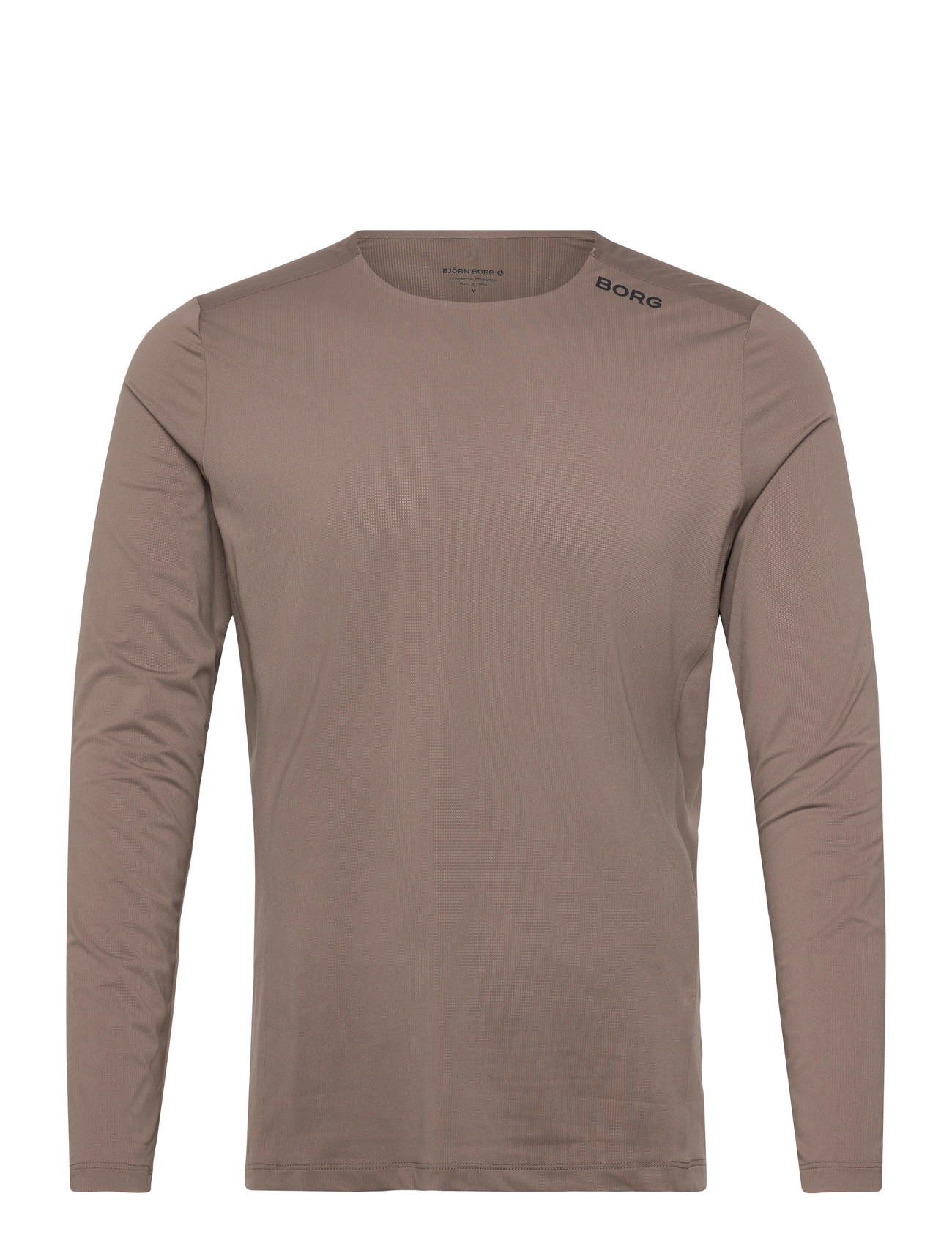 Björn Borg Borg Feather Long Sleeve T-Shirt, XL, Brown, Sport Overdele > Sport Long Sleeved Overdele, Herre