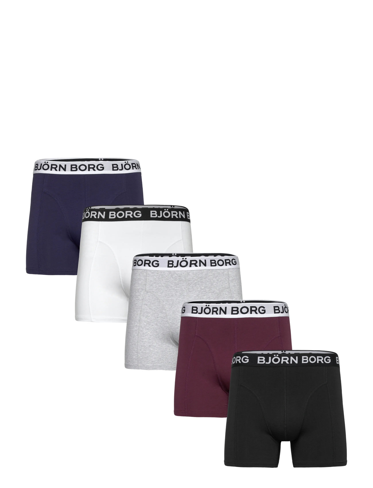 BJÖRN BORG Baumwolle Stretch Boxer 5P Patterned - XL - Herren