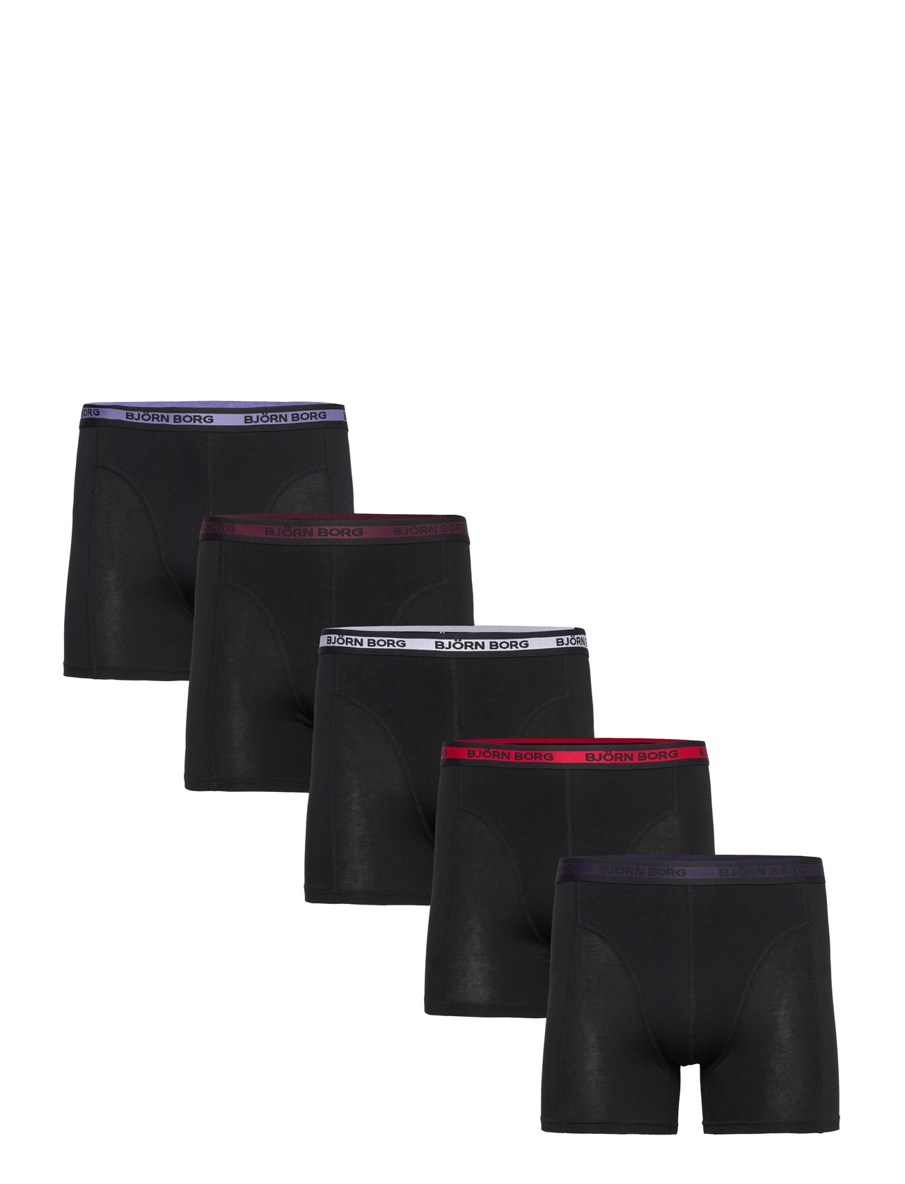 Björn Borg Cotton Stretch Boxer 5P, XXL, Black, Undertøj > Boksere, Herre