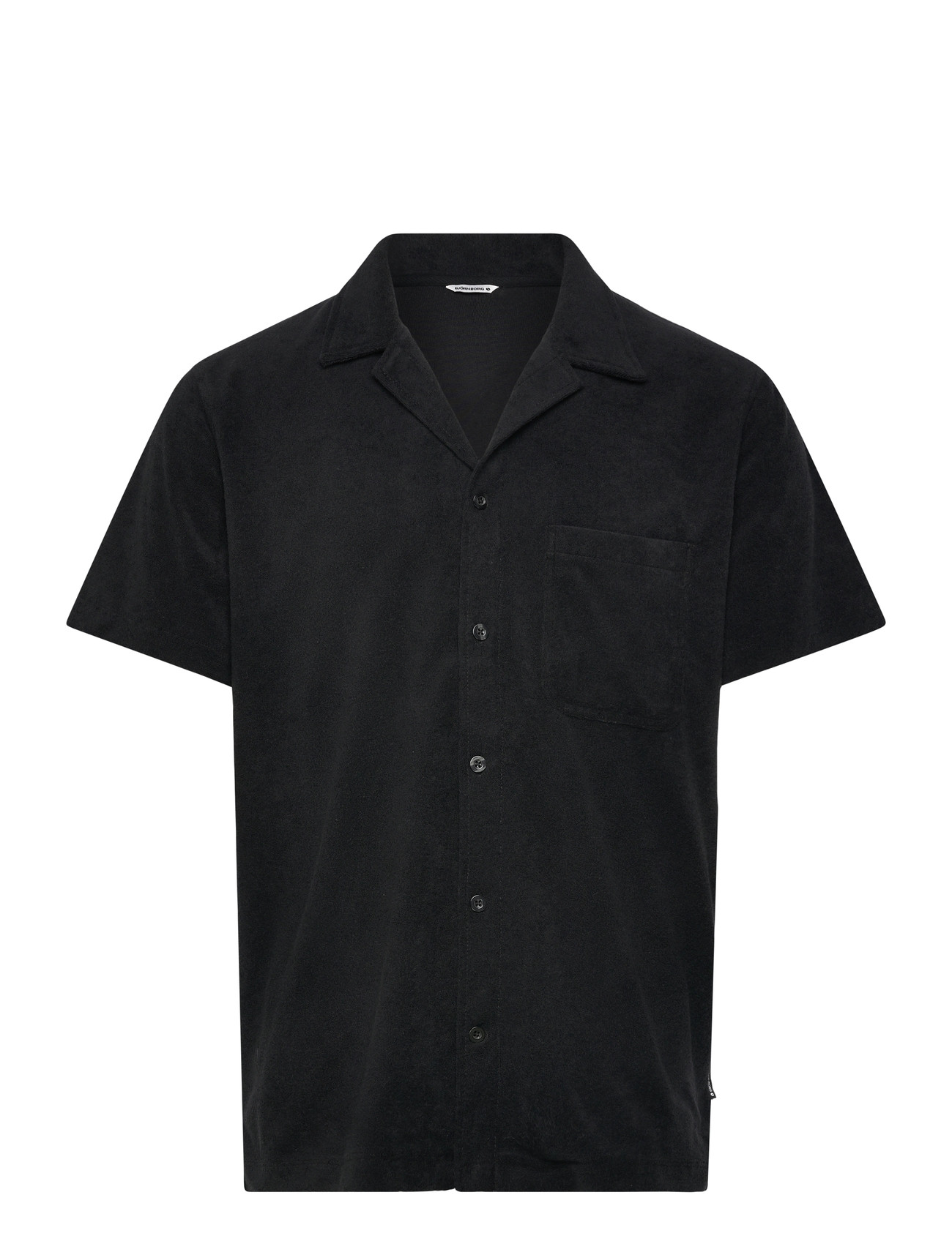 Björn Borg Borg Toweling Pool Shirt, XXL, Black, Skjorter > Afslappet Shirts, Herre