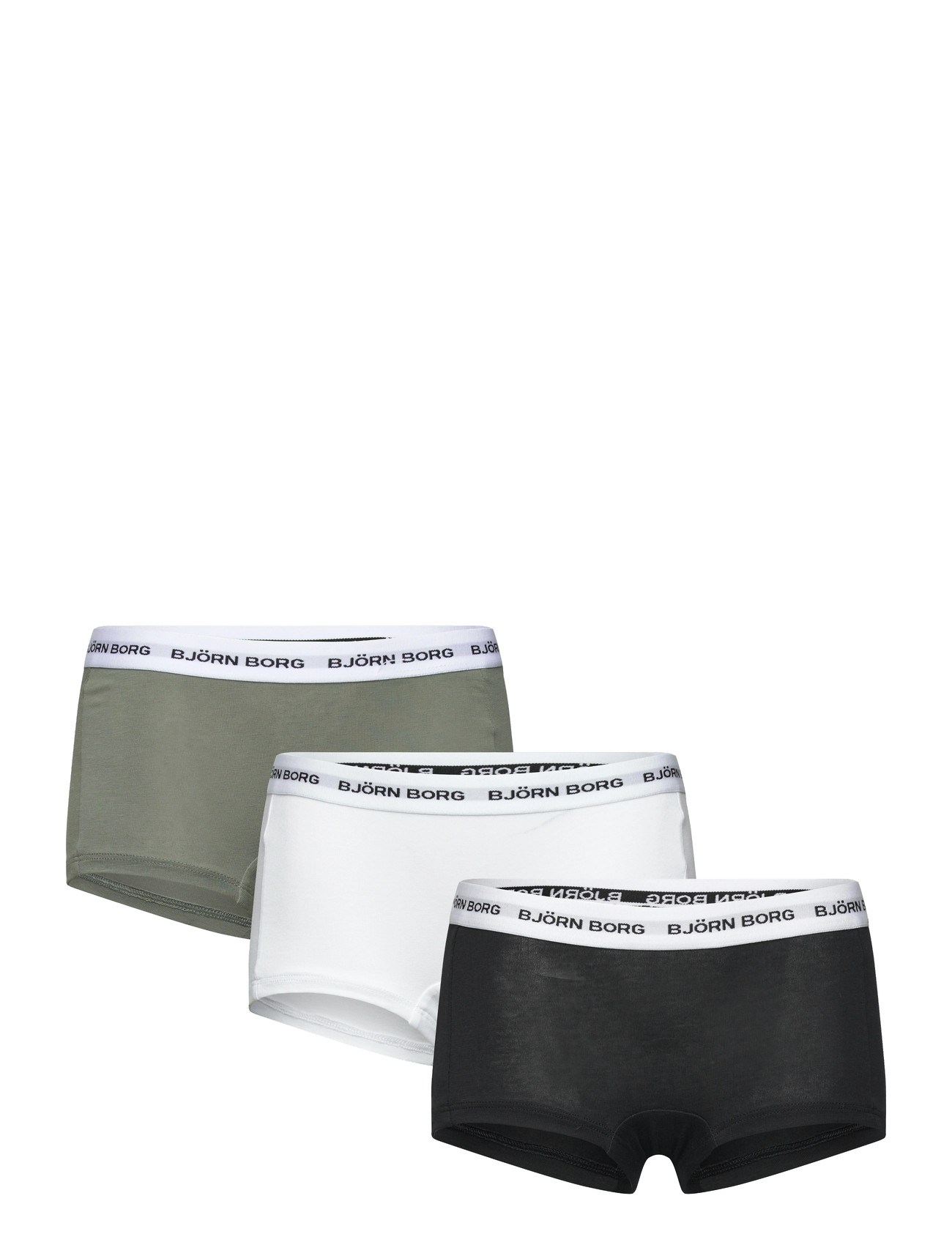 BJÖRN BORG Baumwolle Stretch Logo Boxer Shorts 3P Patterned - 170 - Kinder