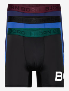 Bjorn Borg BORG Logo Block Men's Performance Boxer Brief Black/blue 