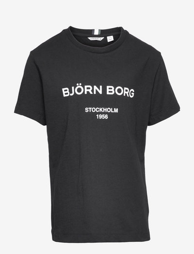 BORG LOGO T-SHIRT - t-shirt met korte mouwen met een patroon - black beauty
