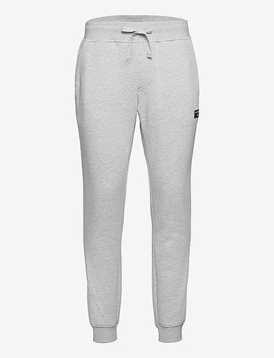 CENTRE TAPERED PANTS - sweatpants - light grey melange