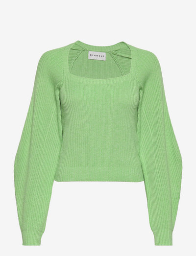 Seawool Knit Top LS - pullover - grass green