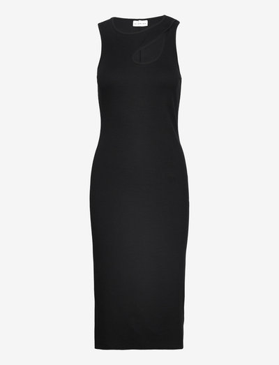 Rosie Rib Dress - sommerkleider - black