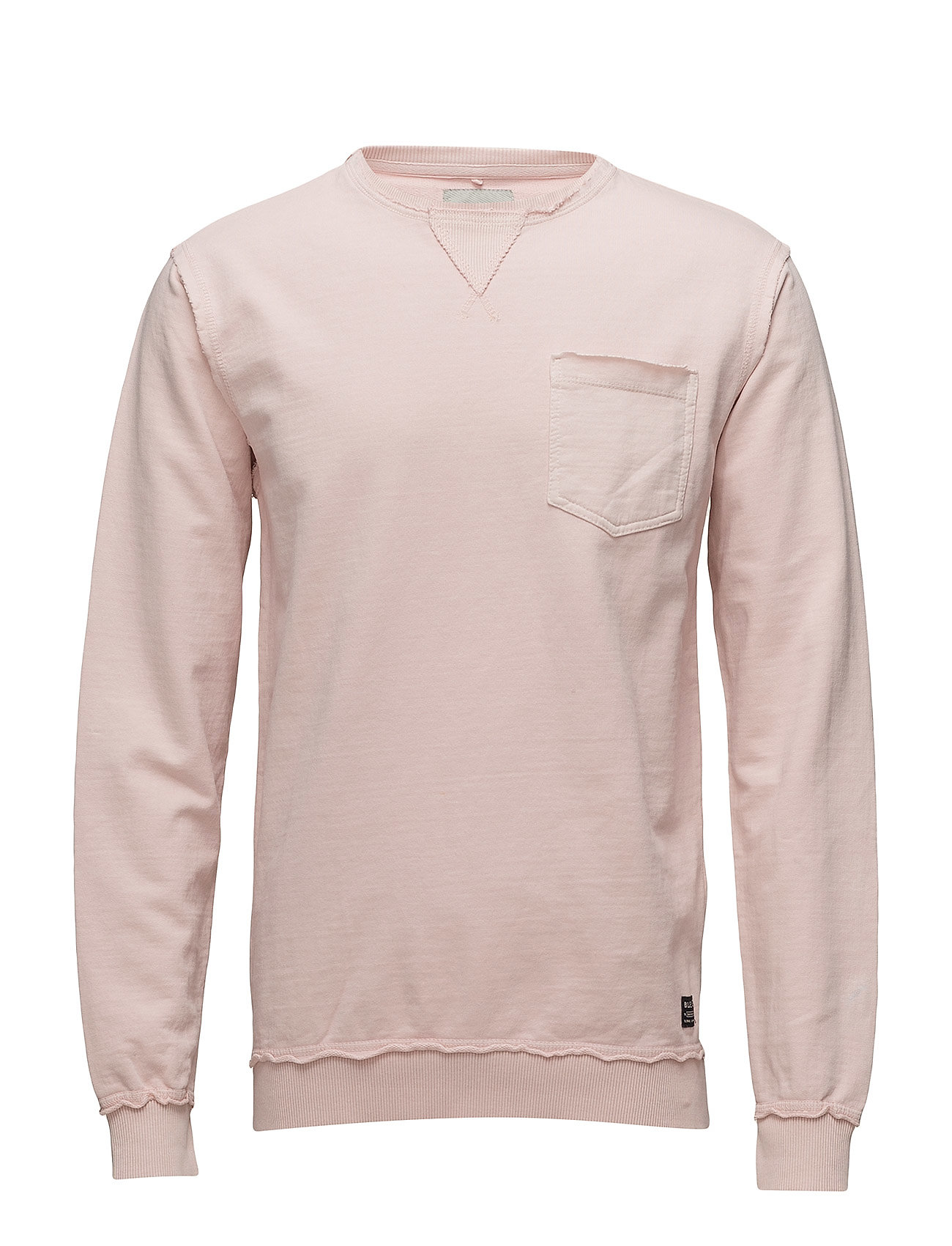 pale pink sweatshirt