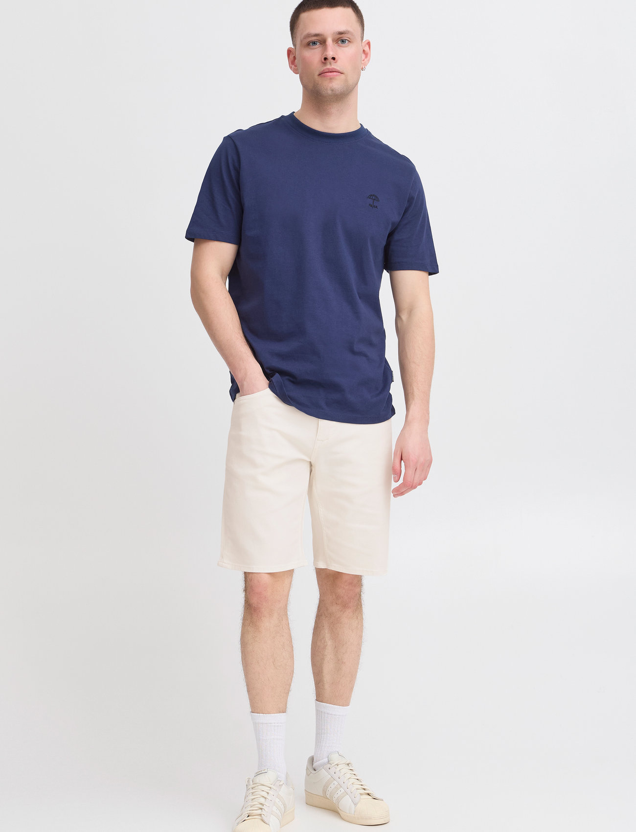 Blend Bhtwister-Denimshorts-Jogg, L, White, Shorts > Denim, Herre