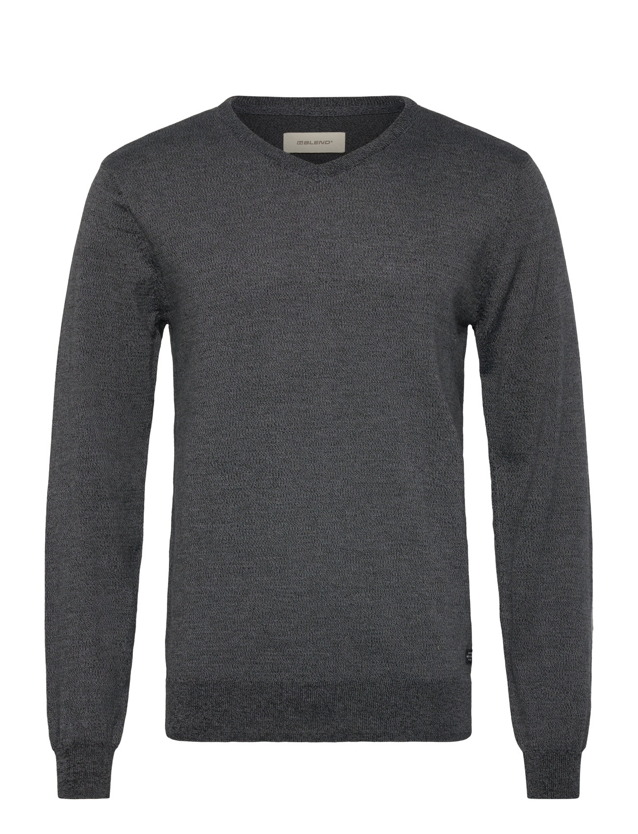 Blend Bhbruton V-Neck Knit Noos Grå