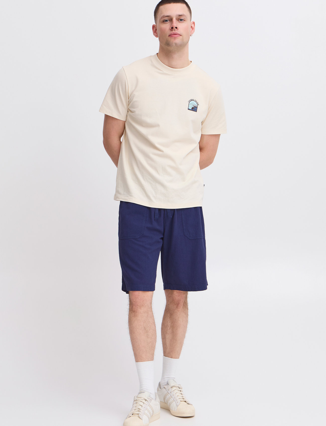 Blend Bhmorgan Shorts, M, Navy, Shorts > Afslappet, Herre