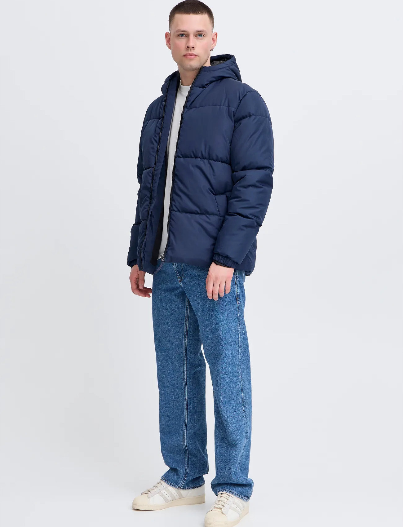 Blend Bhelwin Hood Jacket, XL, Navy, Jakker > Vatterede Jakker, Herre