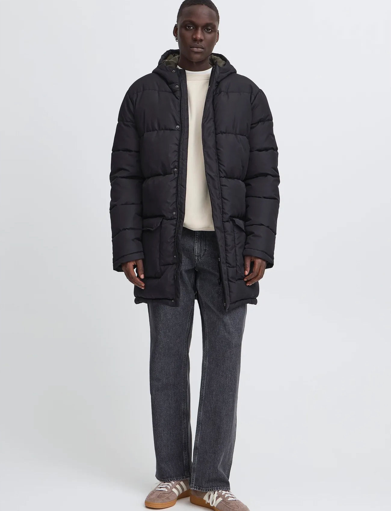 Blend Bhelwin Parka Jacket, S, Black, Jakker > Vatterede Jakker, Herre