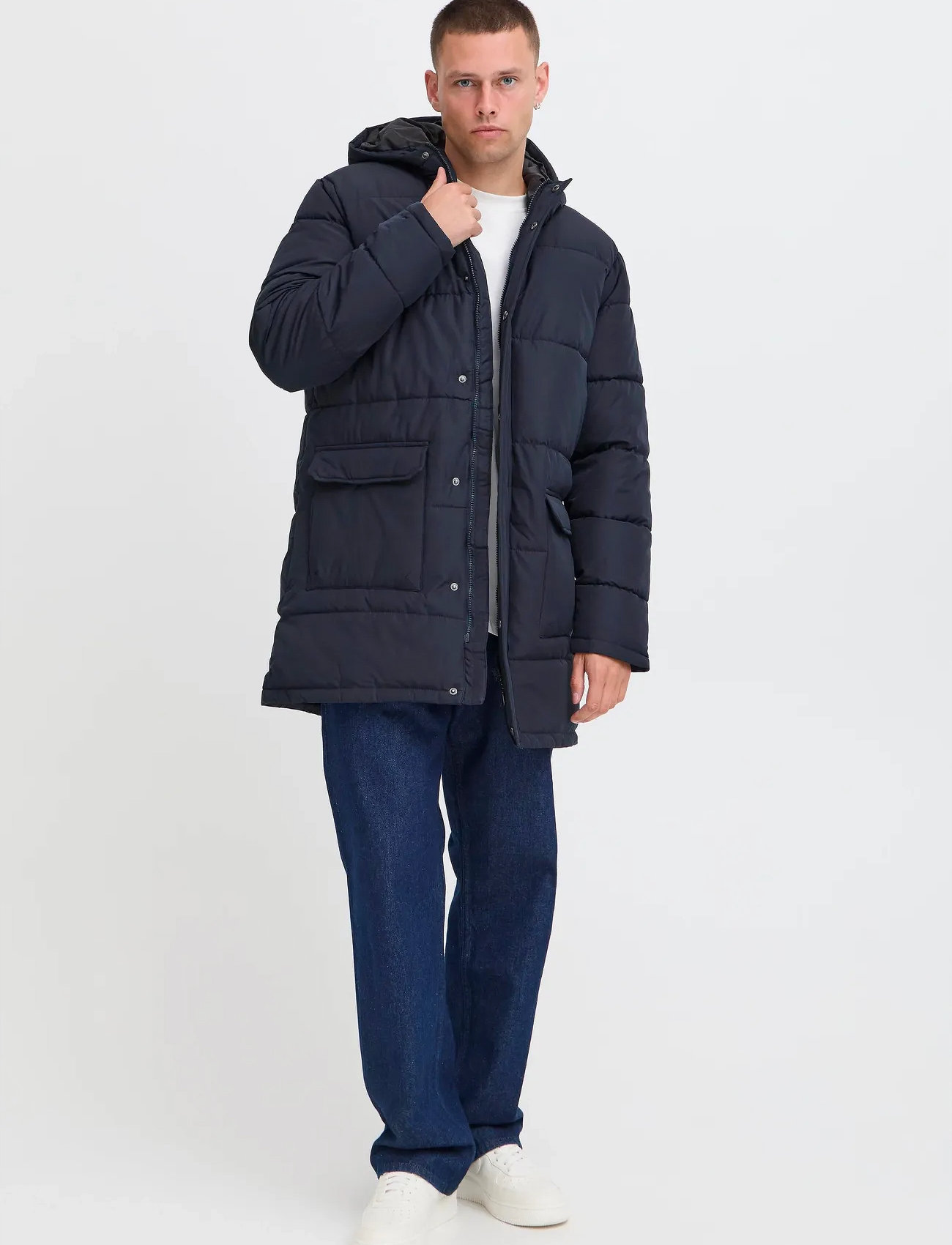 Blend Bhelwin Parka Jacket, L, Navy, Jakker > Vatterede Jakker, Herre