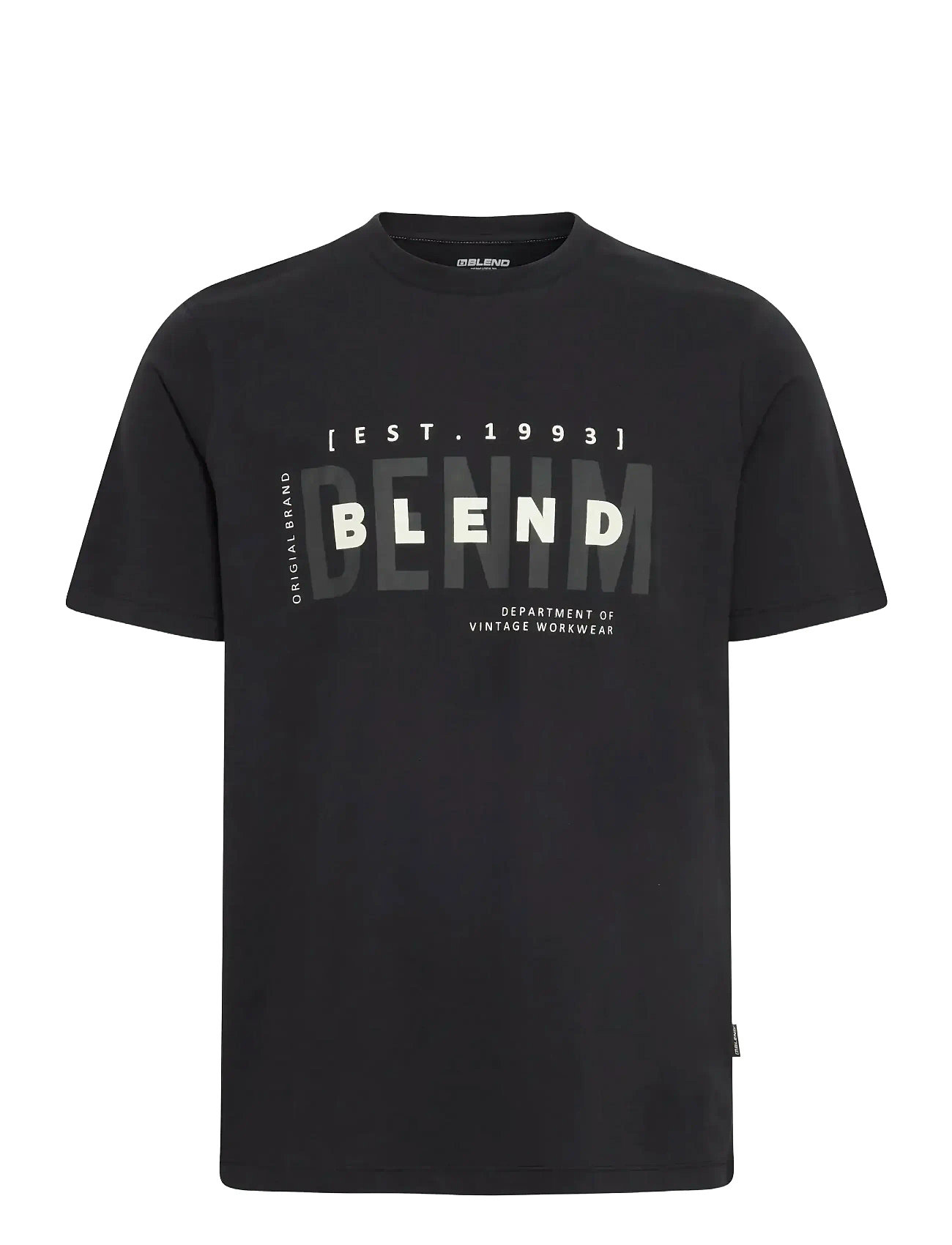 BLEND Bhkiman Tee Schwarz - L - Herren