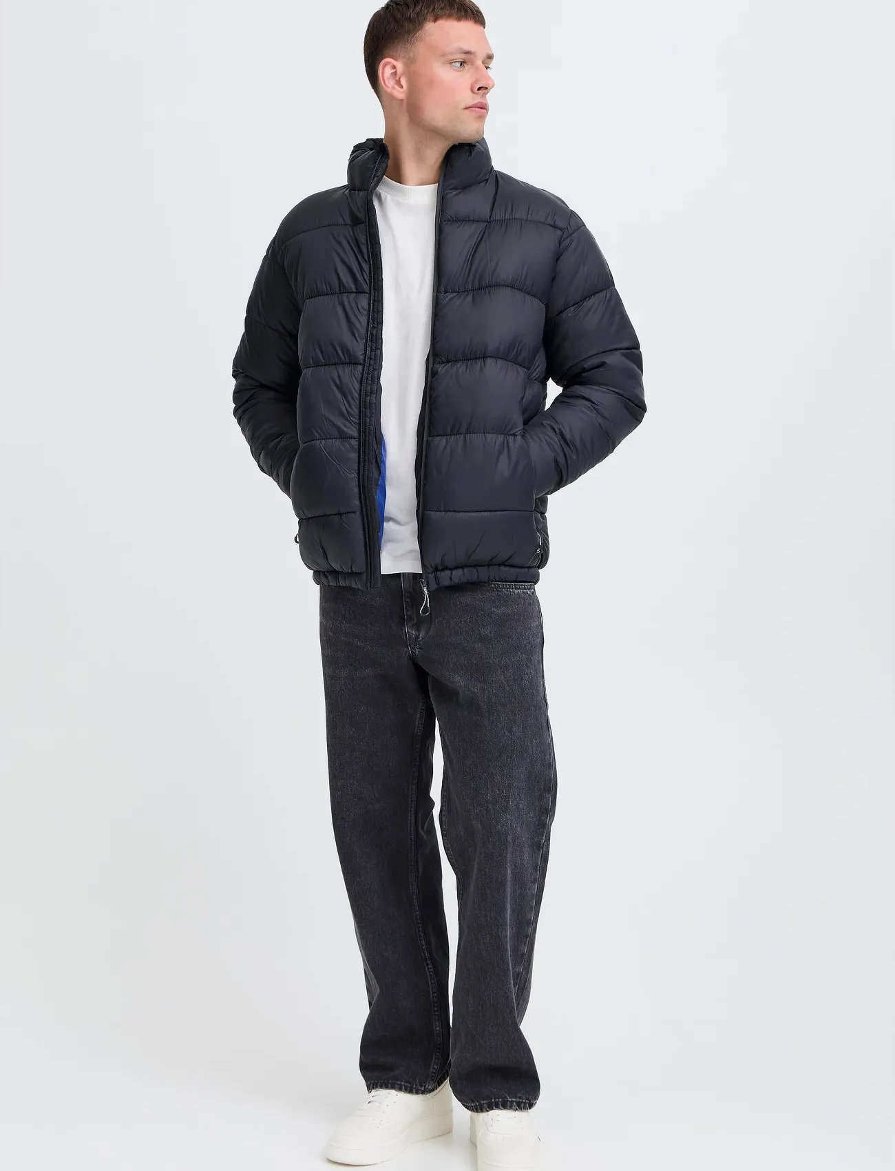 Blend Bheiden Jkt. With Stand, M, Black, Jakker > Vatterede Jakker, Herre
