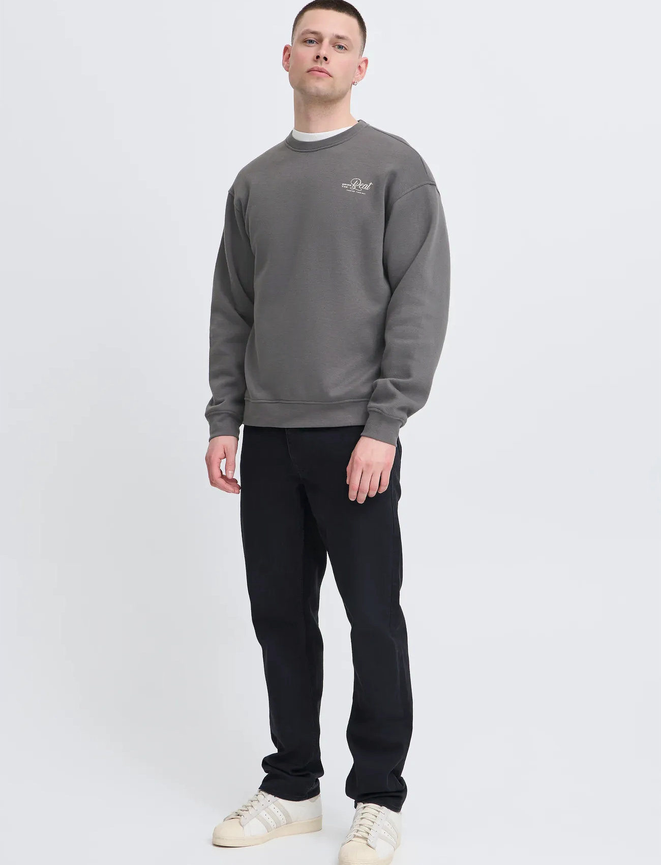 Blend Bhismo Sweatshirt, XL, Grey, Sweatshirts & Hættetrøjer > Sweatshirts, Herre