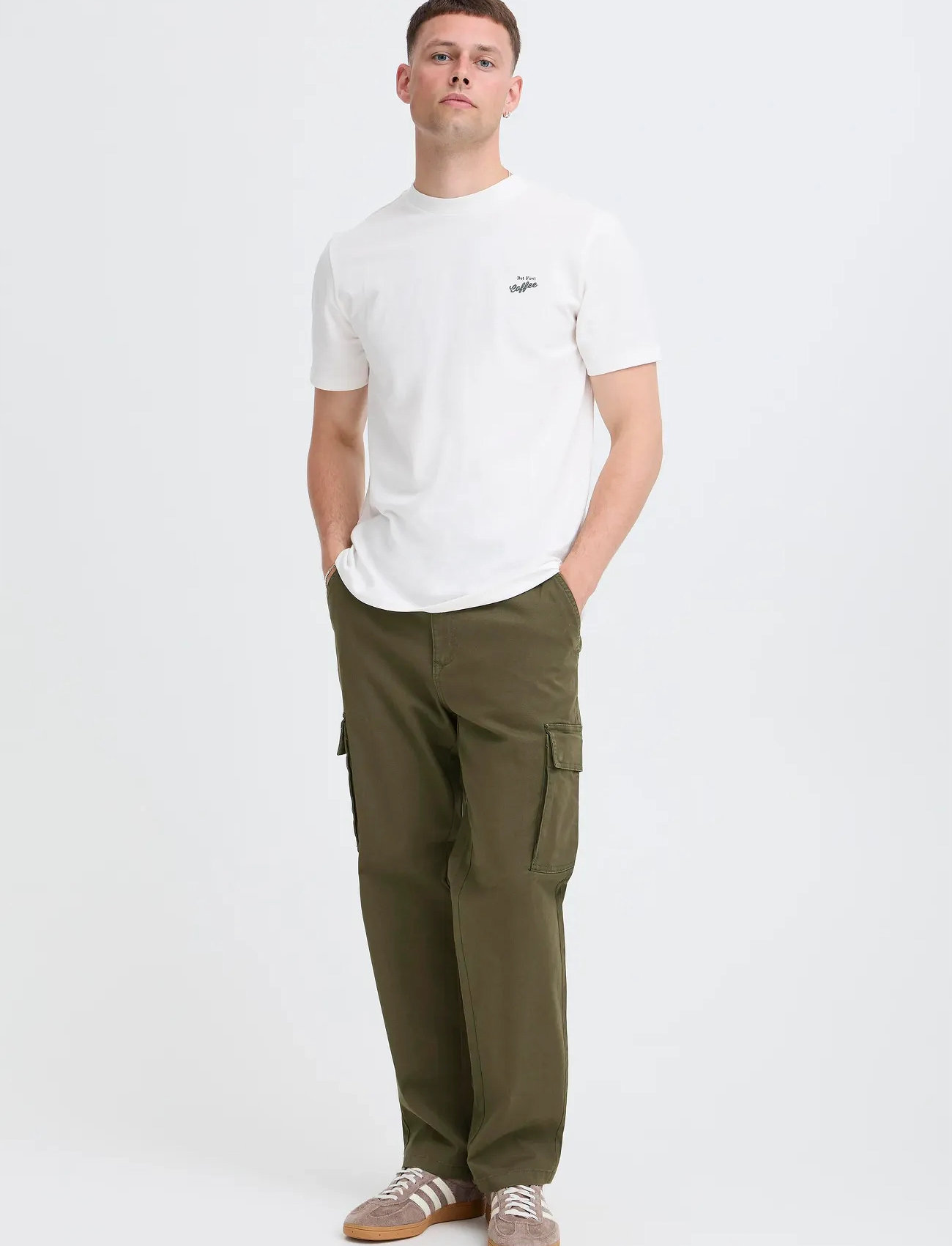 Blend Bhnatan Cargo Noos, 32 x 32, Khaki green, Bukser > Cargo-Bukser, Herre