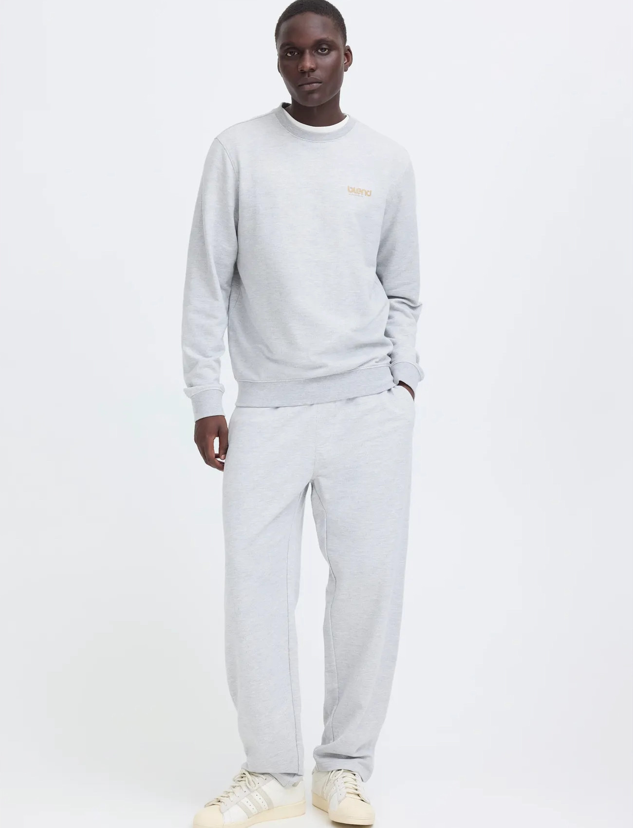 Blend Bhbrody Streight Sweatpants, XXL, Grey, Underdele > Joggingbukser, Herre