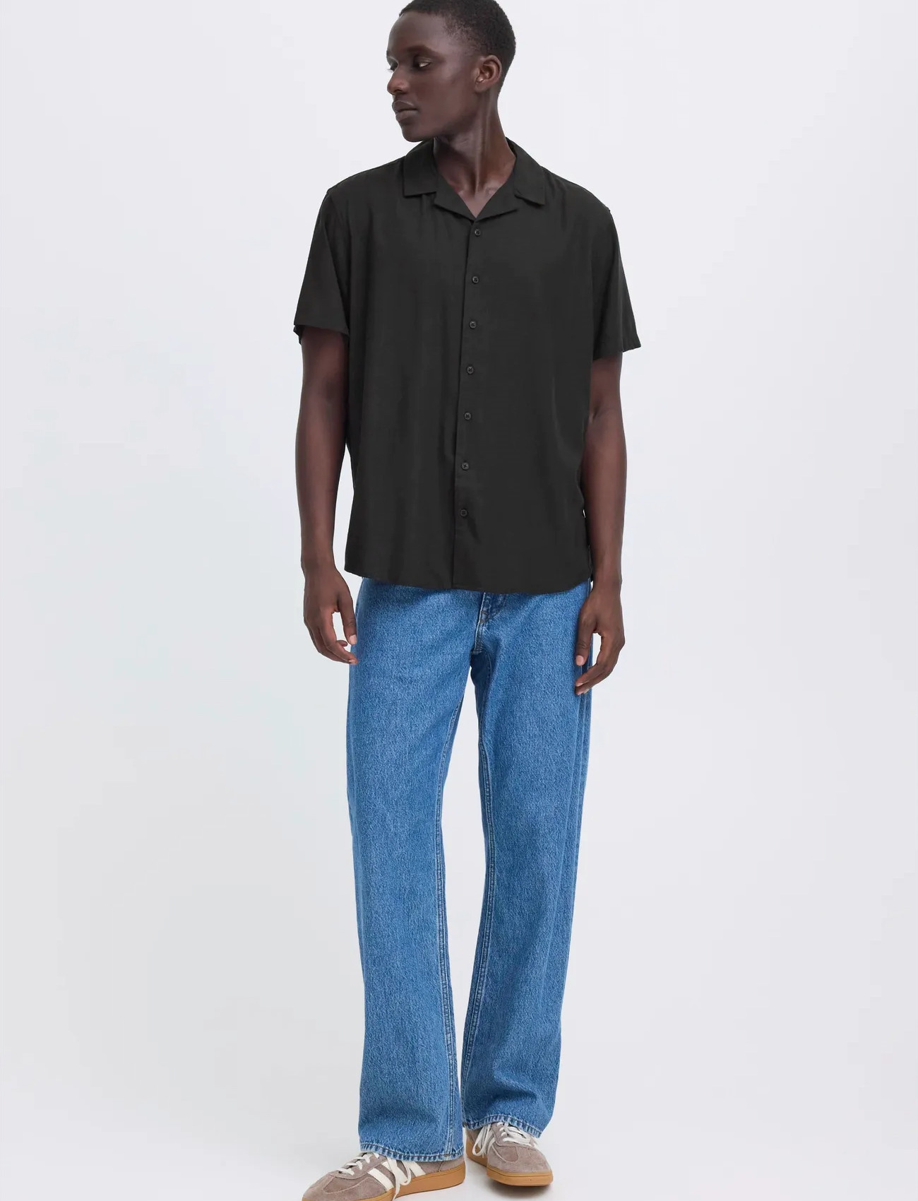 Blend Bhbobby Linen Cuba, XXL, Black, Skjorter > Skjorter I Hør, Herre